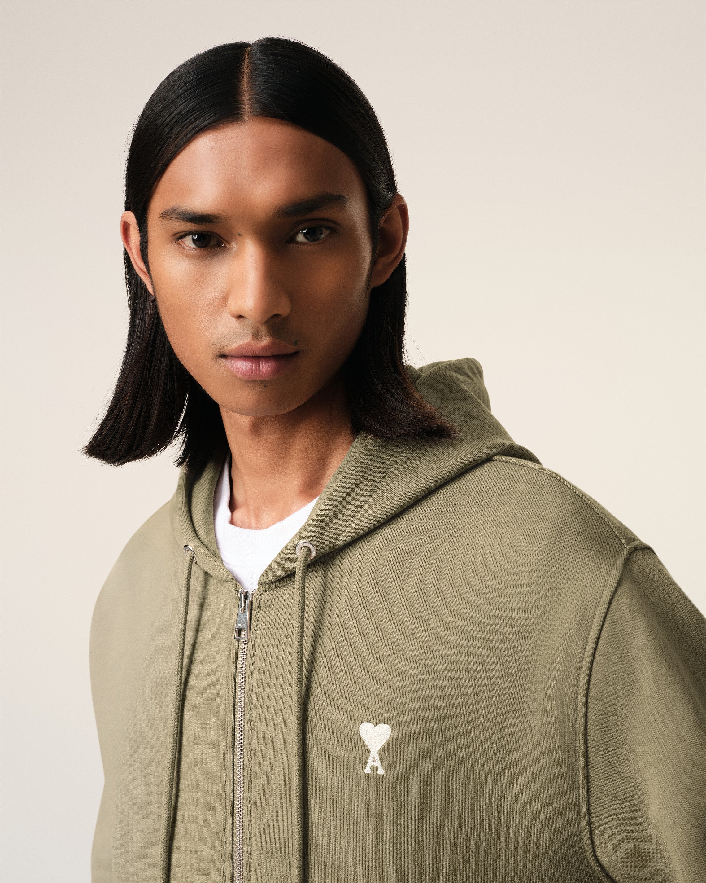 Green Cotton Ami de Coeur Hoodie