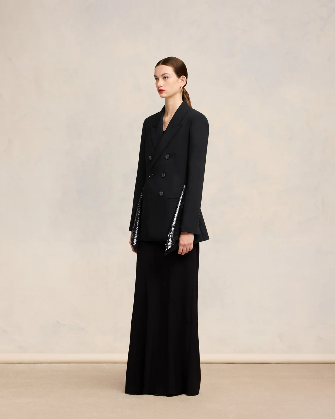 Embroidered Peplum Jacket