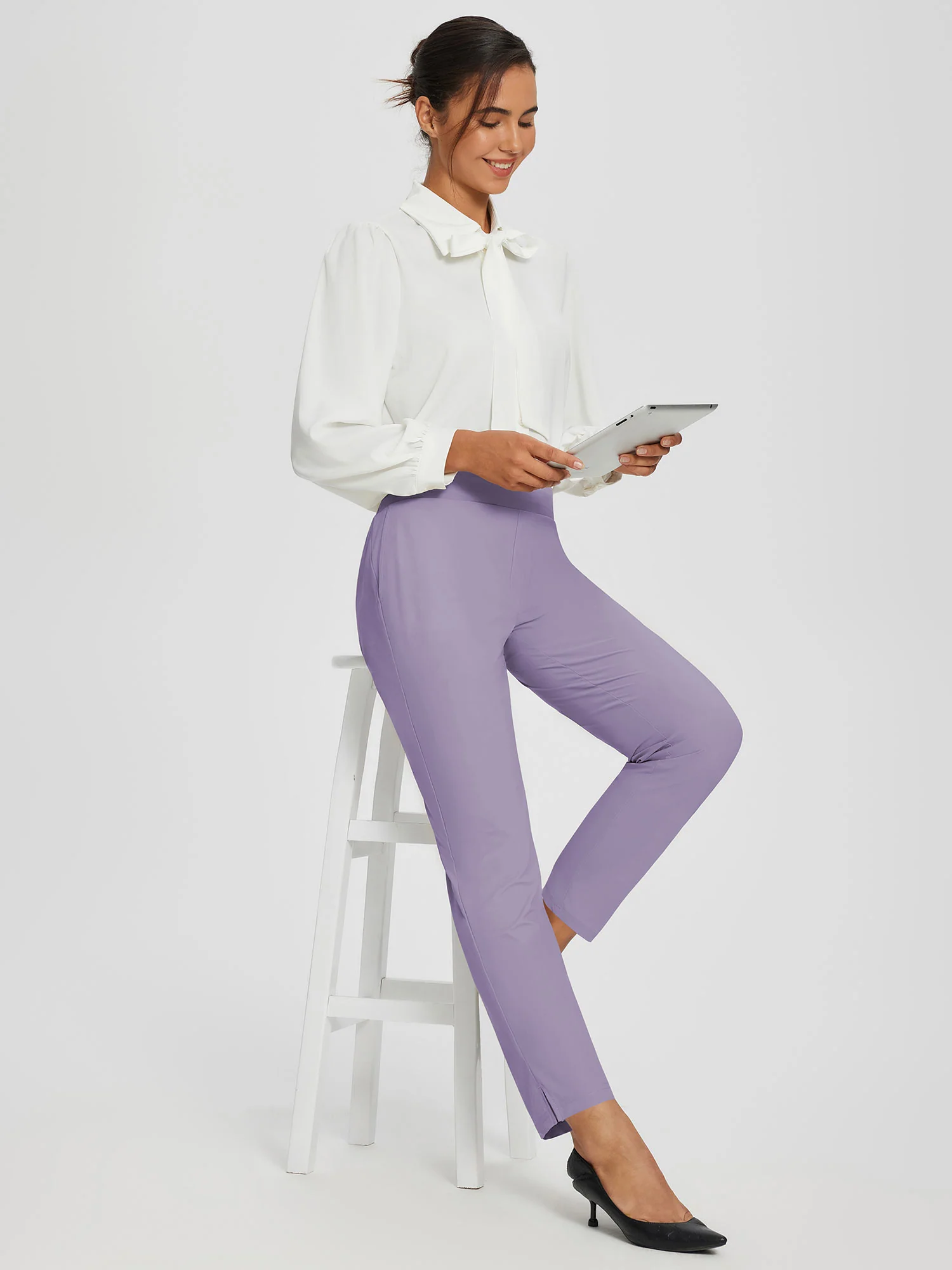 Flyleaf Ankle-length High-rise Pants