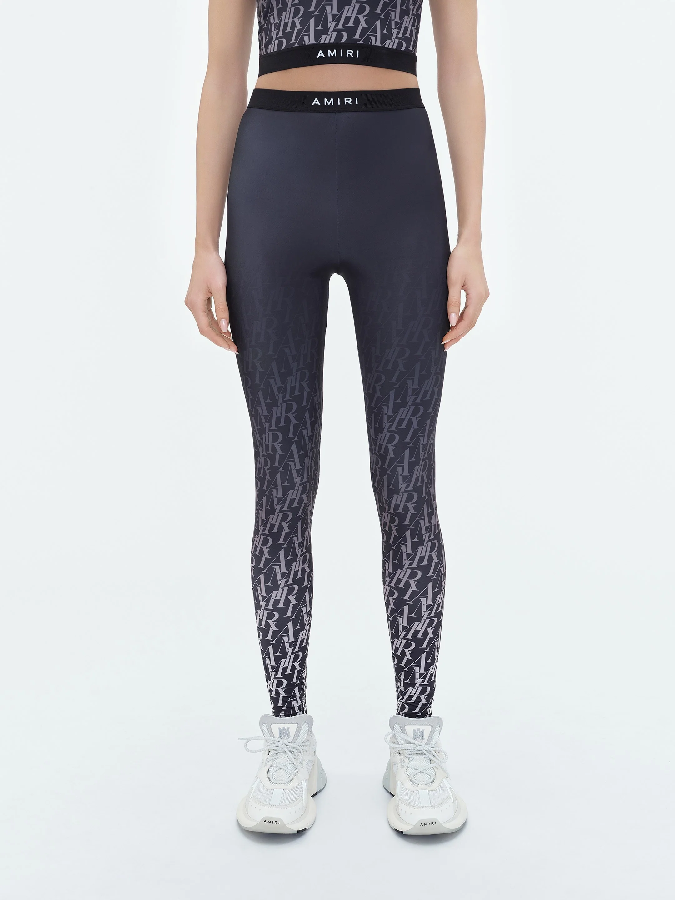WOMEN - AMIRI BURNOUT LEGGINGS - Black