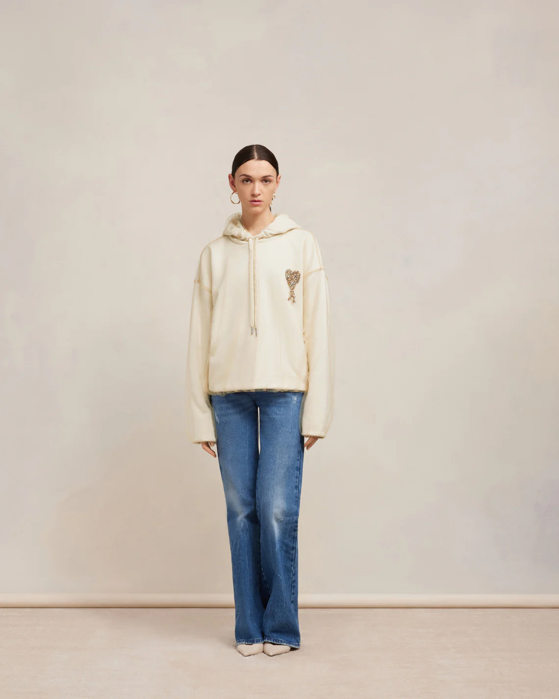 Ami de Coeur Embroidery Hoodie