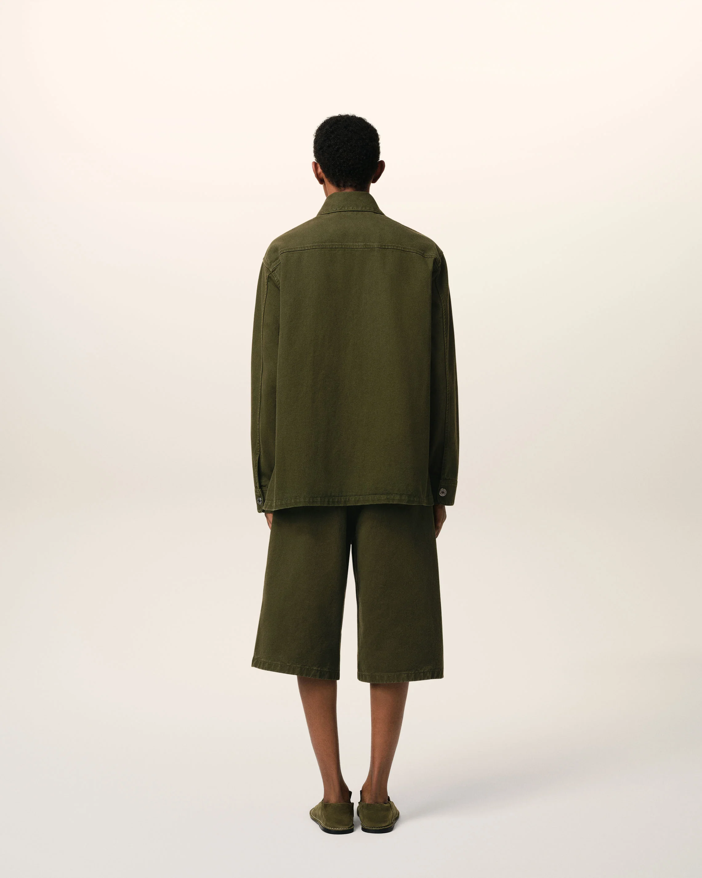 Green Cotton Ami de Coeur Overshirt