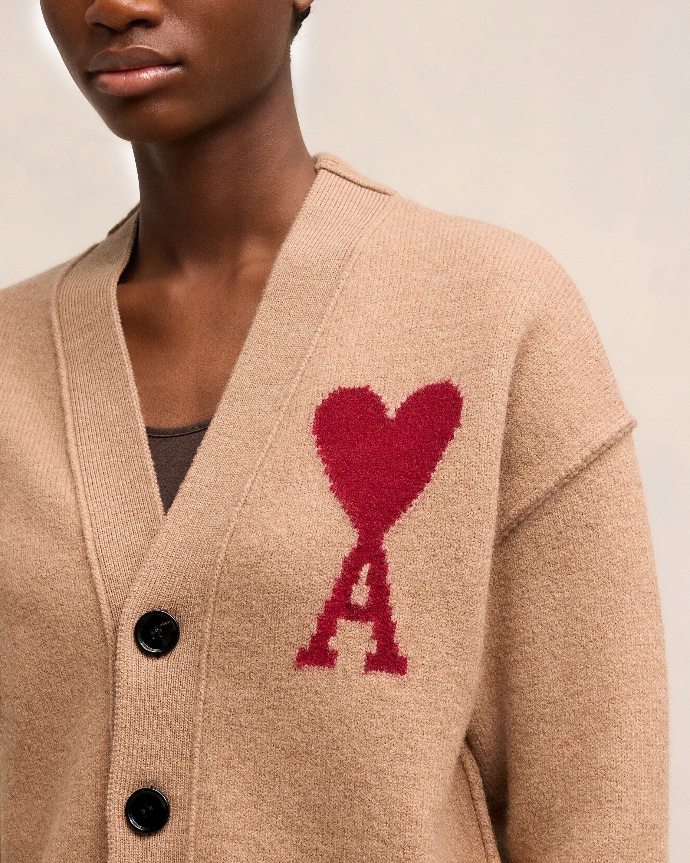 Red Ami de Coeur Cardigan