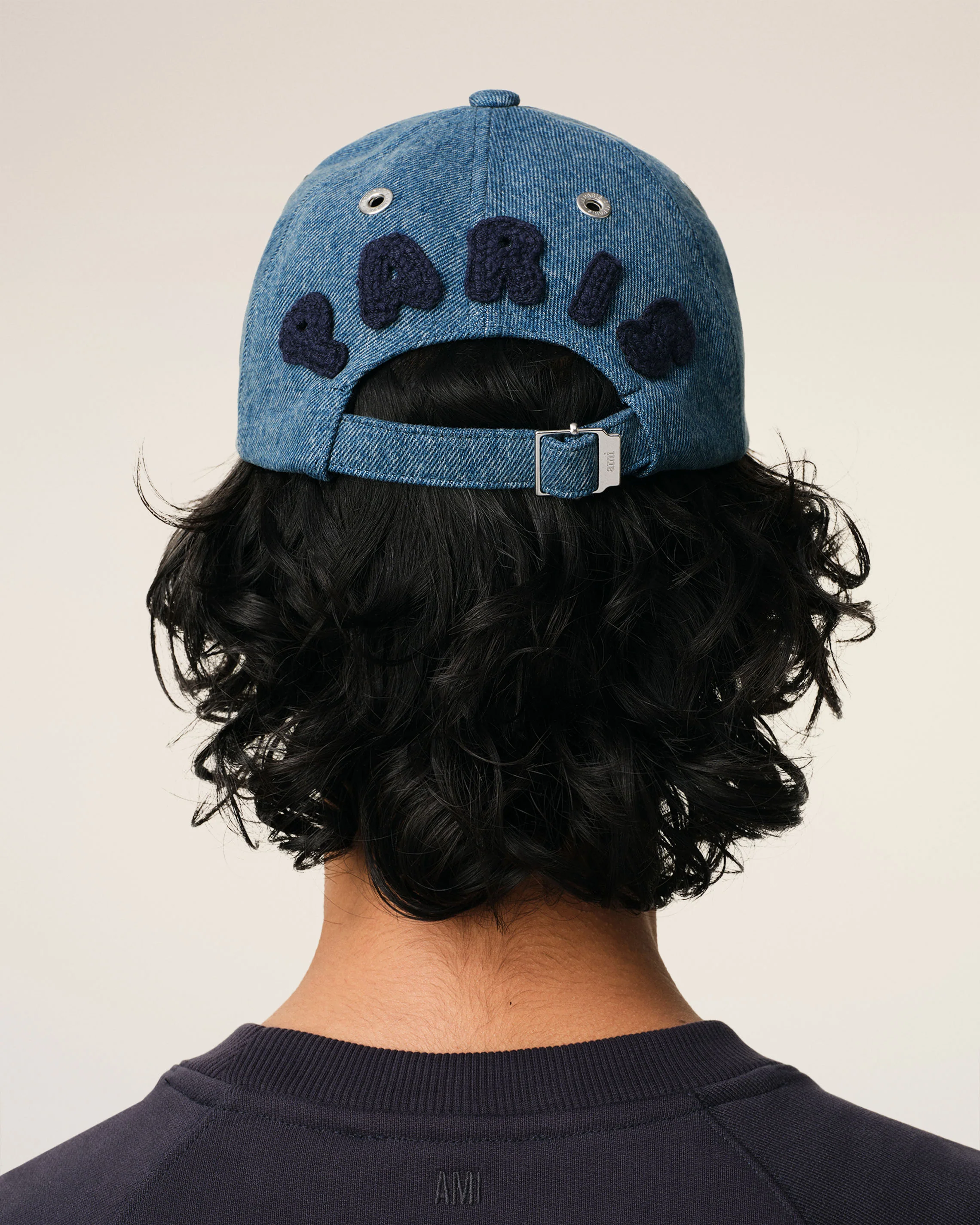 Blue Cotton Ami Paris Patch Trucker Cap