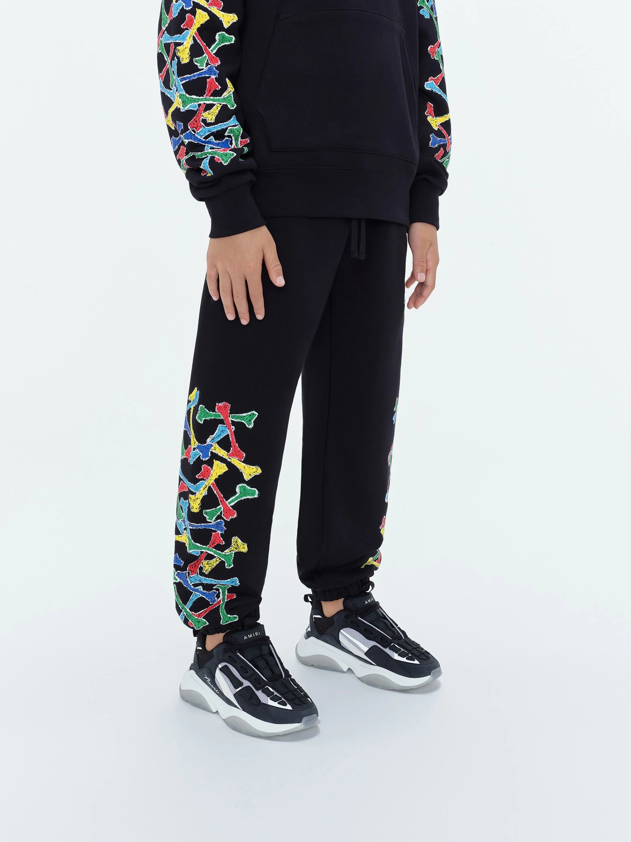 KIDS - Kids Amiri Bones Scribble Sweatpant - Black