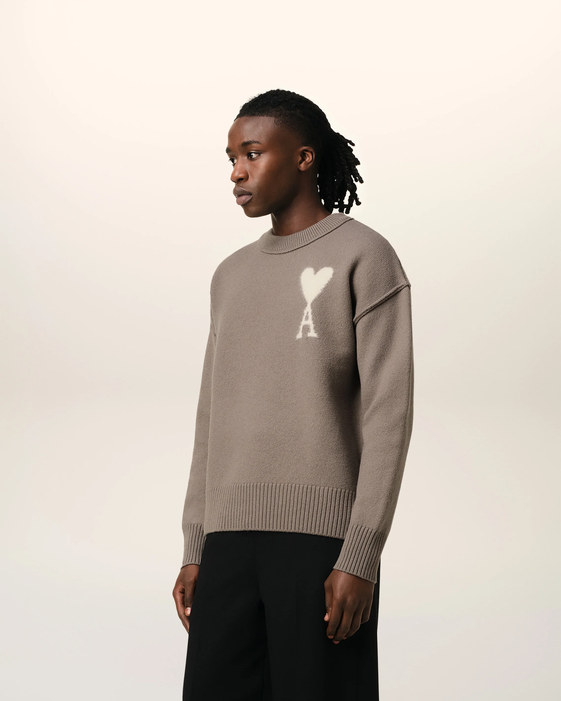 Taupe Wool Ami de Coeur Sweater