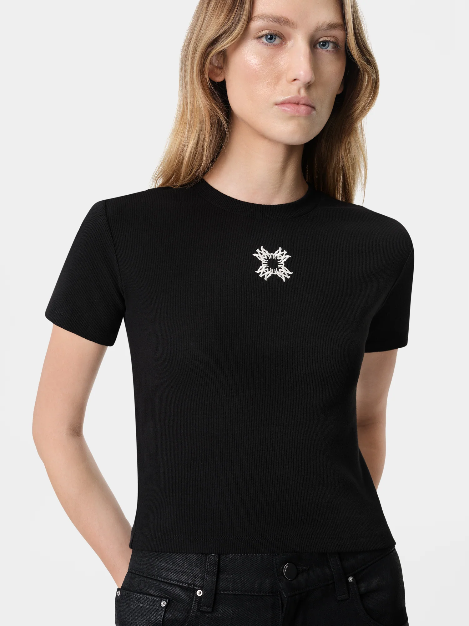 WOMEN - WOMEN'S MA QUAD BABY TEE - Black