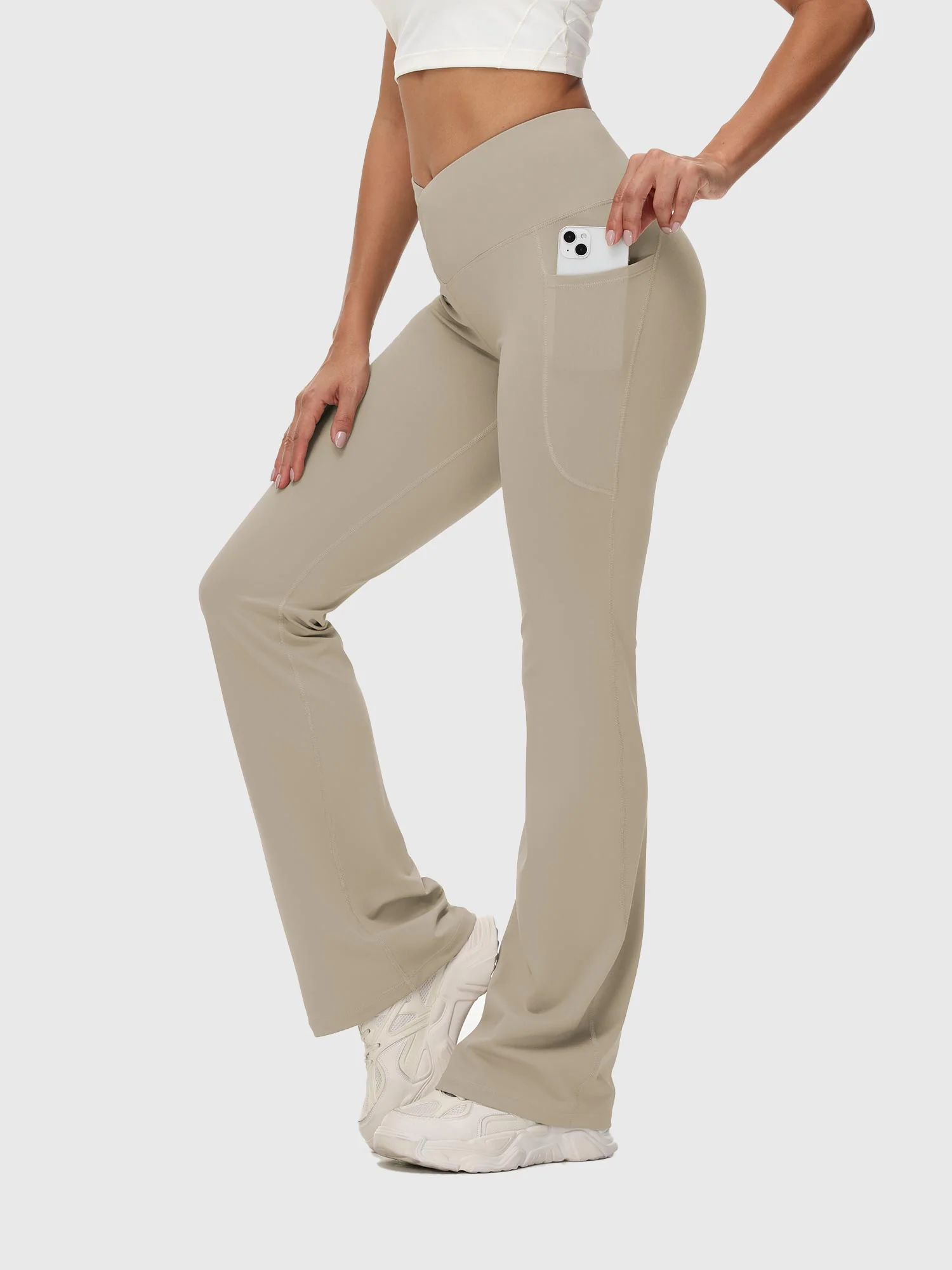 Laureate 34 Crossover High Rise Flared Pants