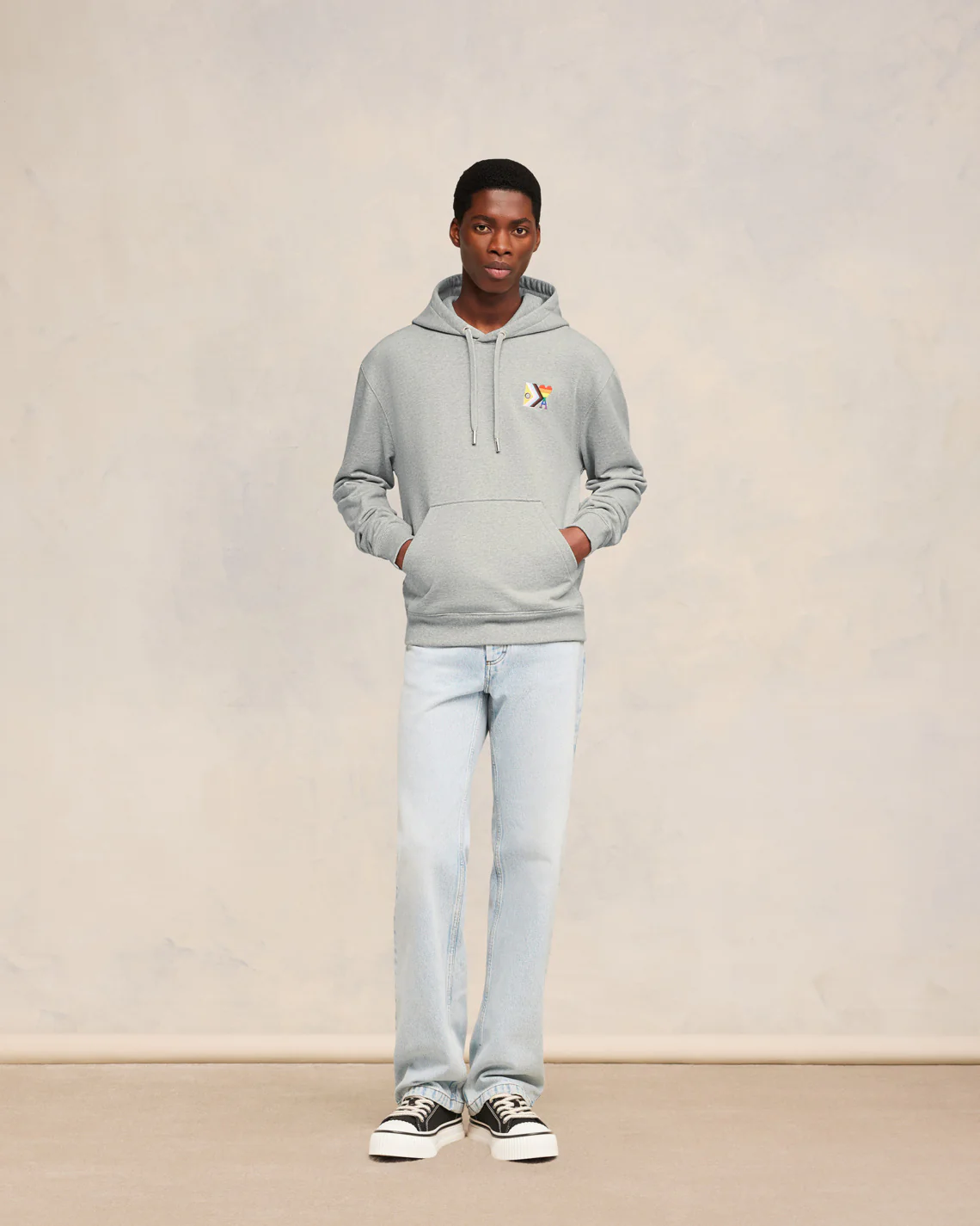 Rainbow Ami de Coeur Classic Fit Hoodie