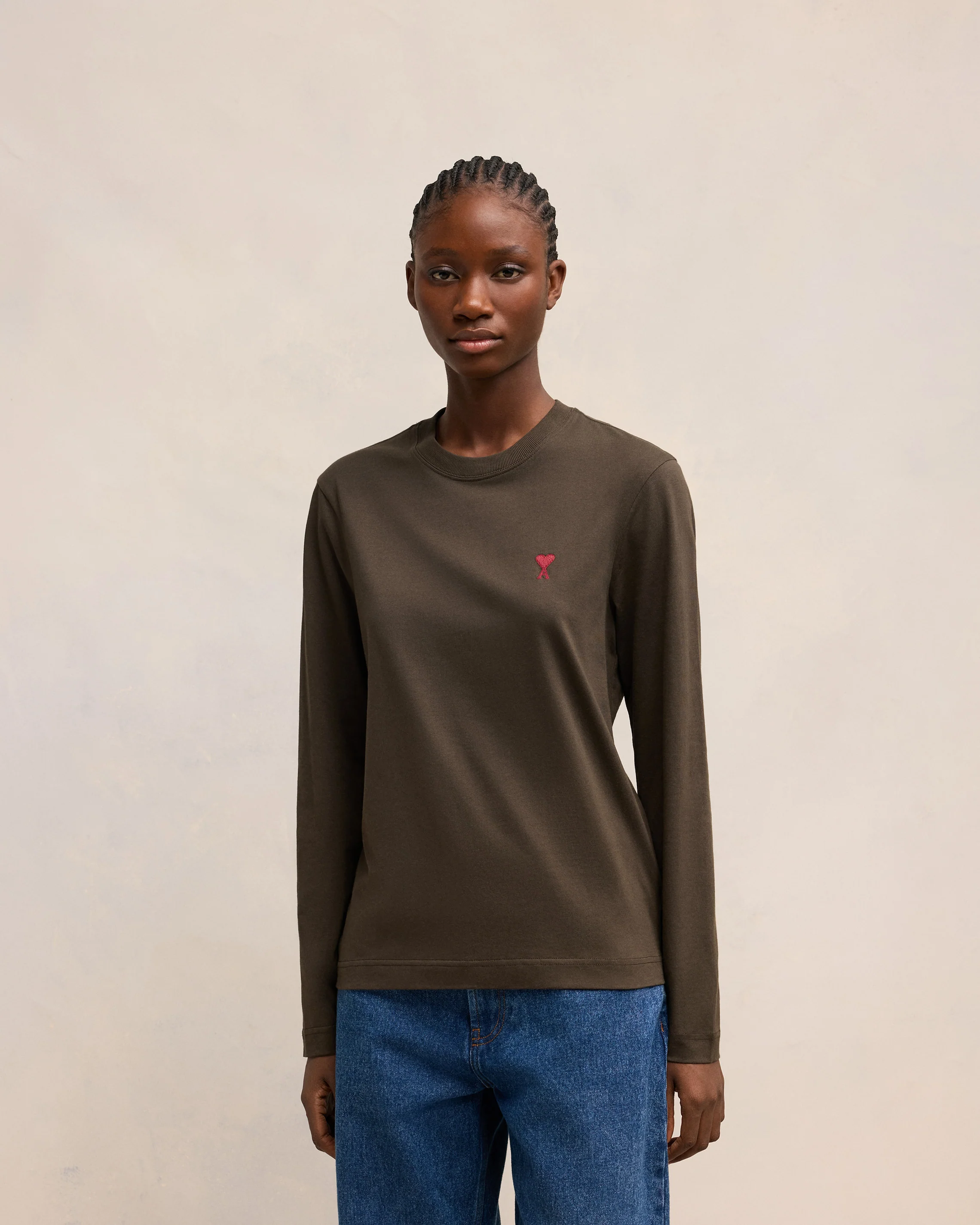 Red Ami de Coeur Longlseeves T-shirt