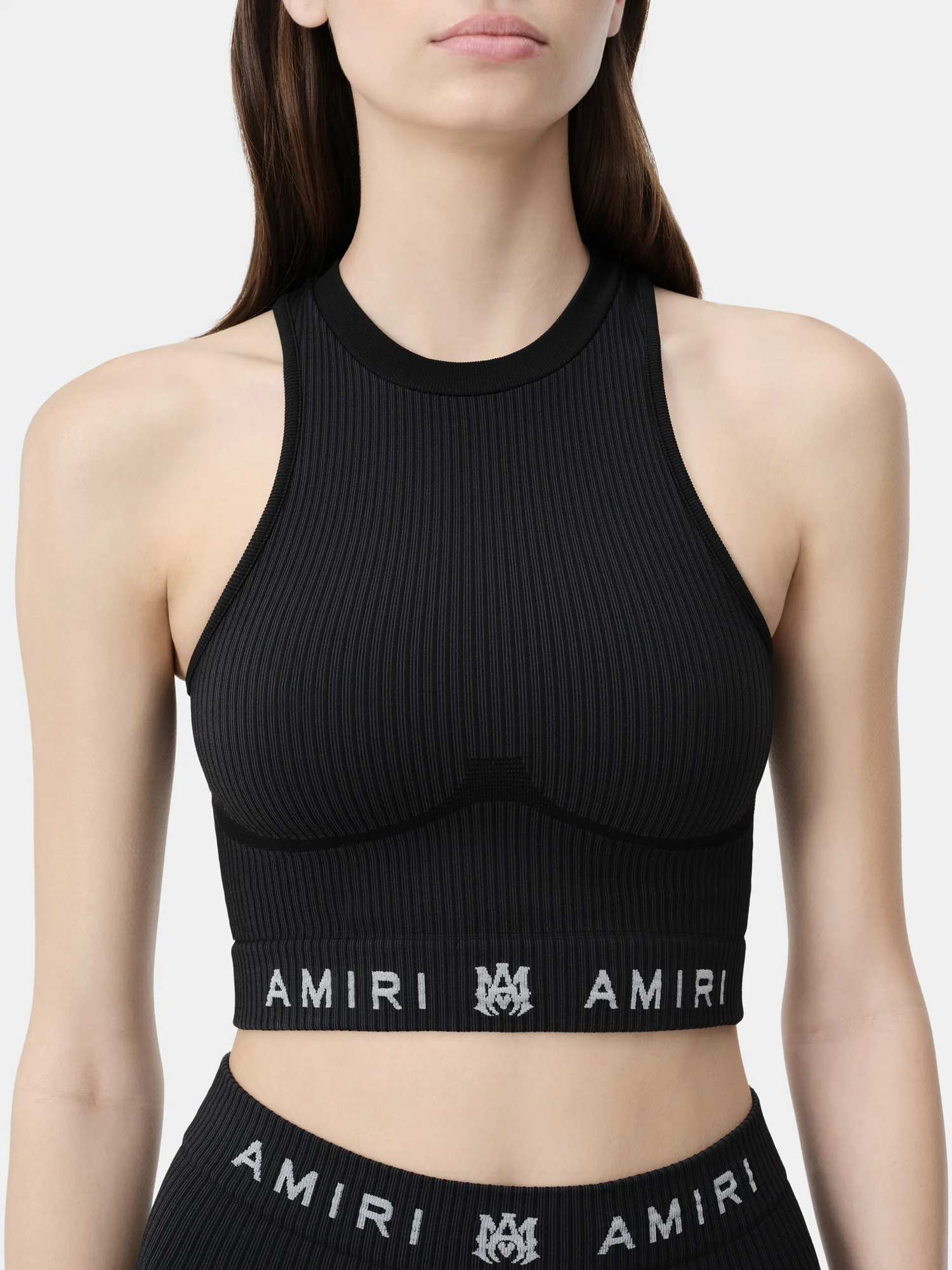 WOMEN - WOMEN'S MA RIBBED SEAMLESS TANK TOP - Black