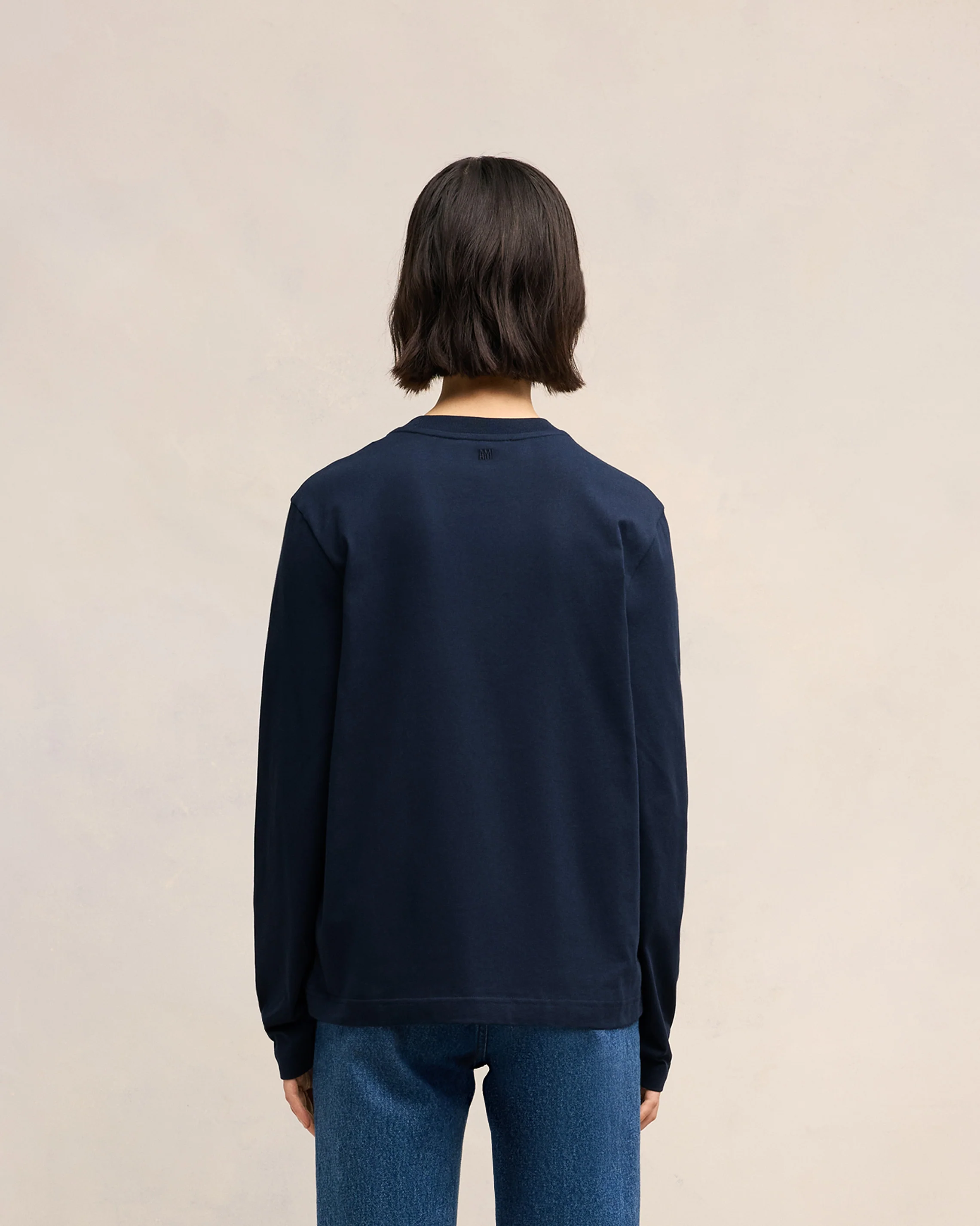 Navy Cotton Ami de Cœur T-Shirt