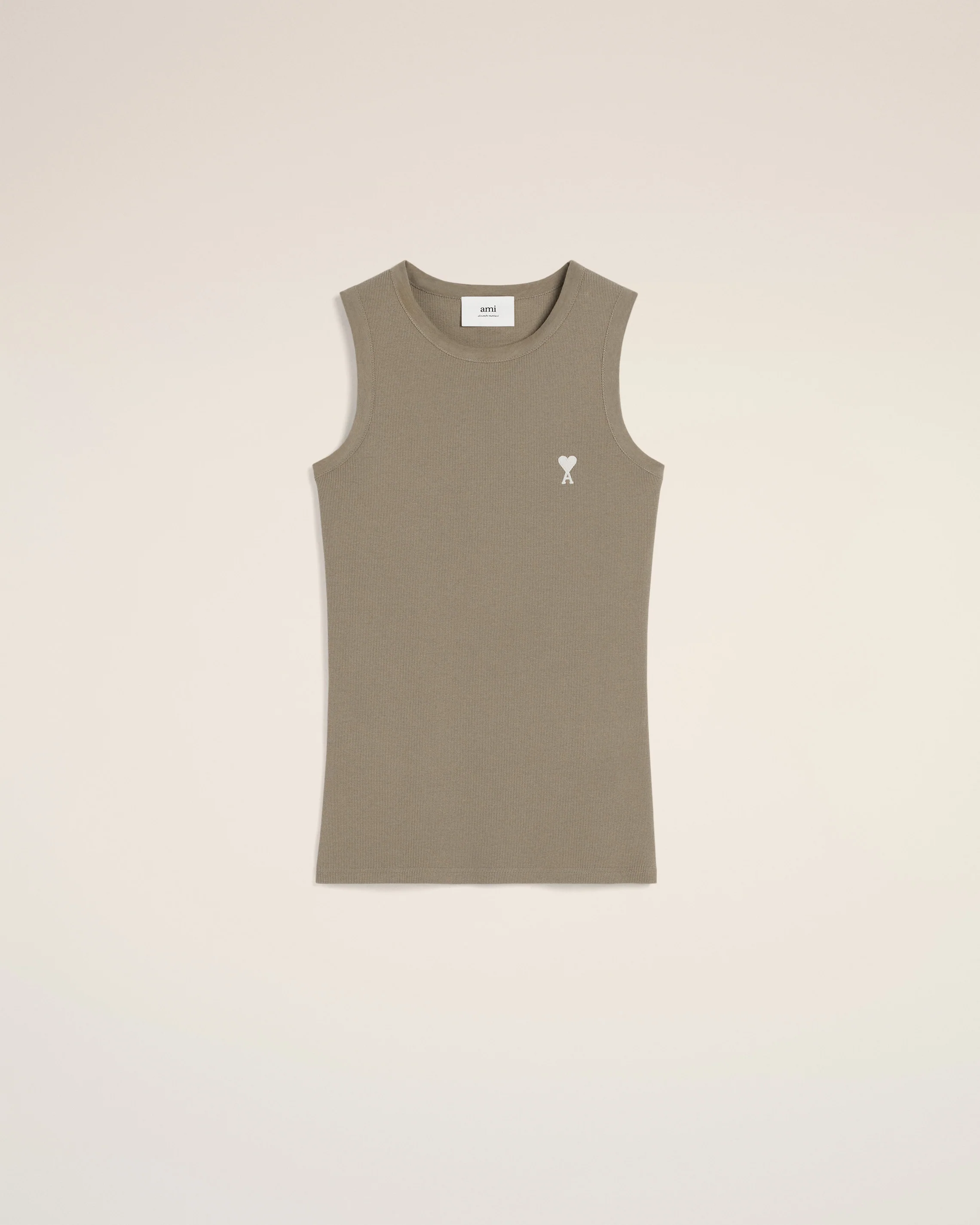 Green Cotton Rib Ami de Coeur Tanktop