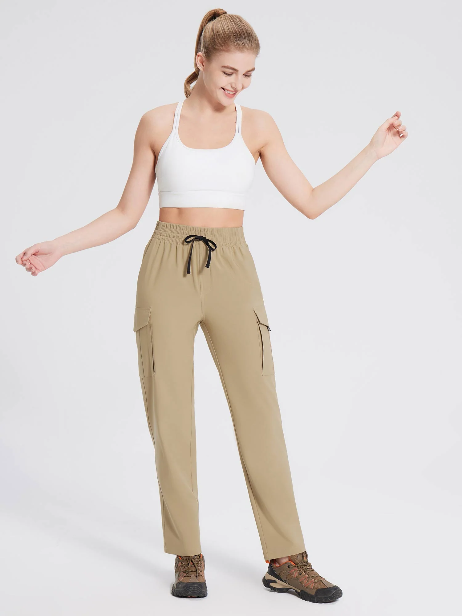Laureate Utility Big Pocket Straight-Leg Pants