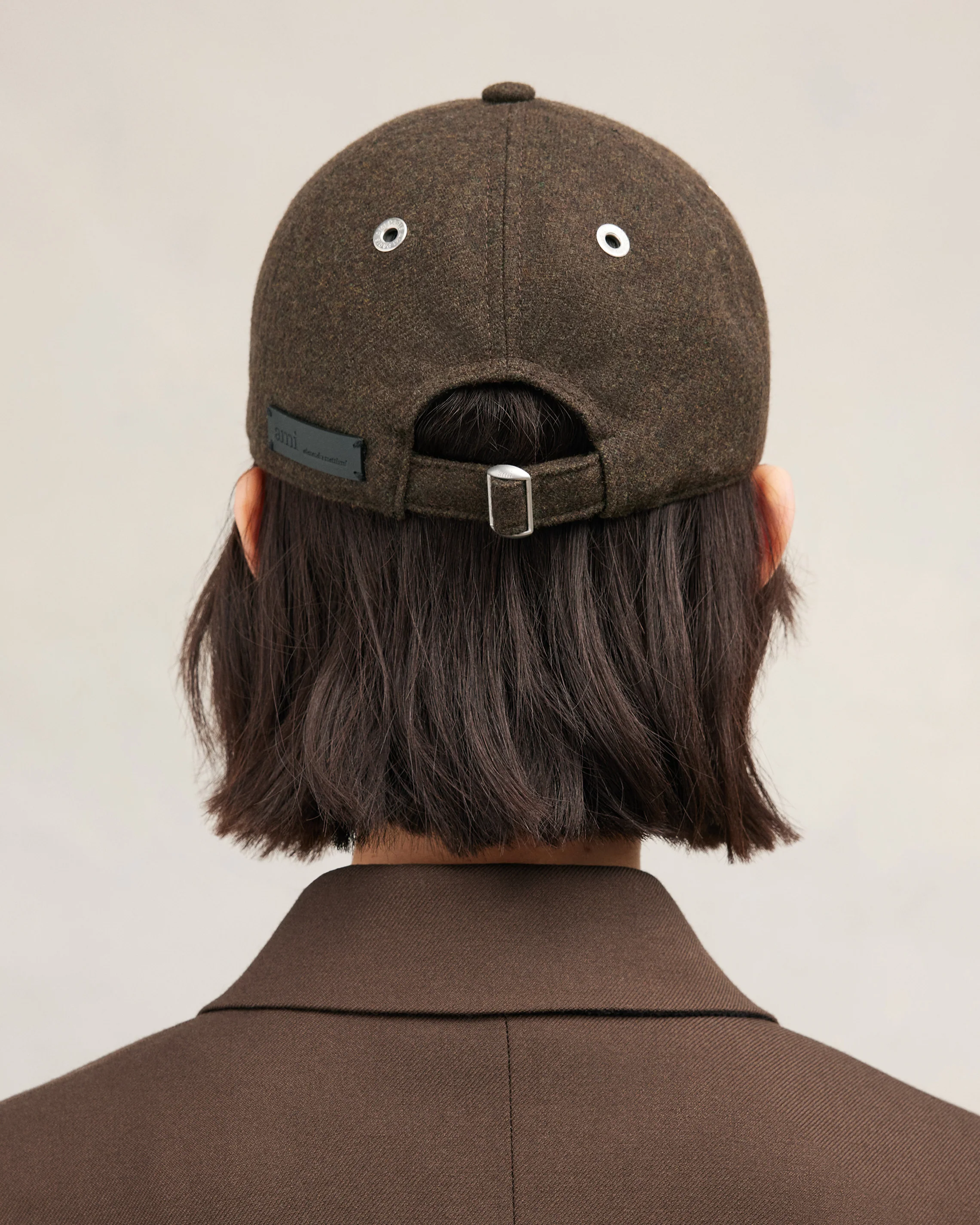 Ami Alexandre Mattiussi Leather Patch Cap
