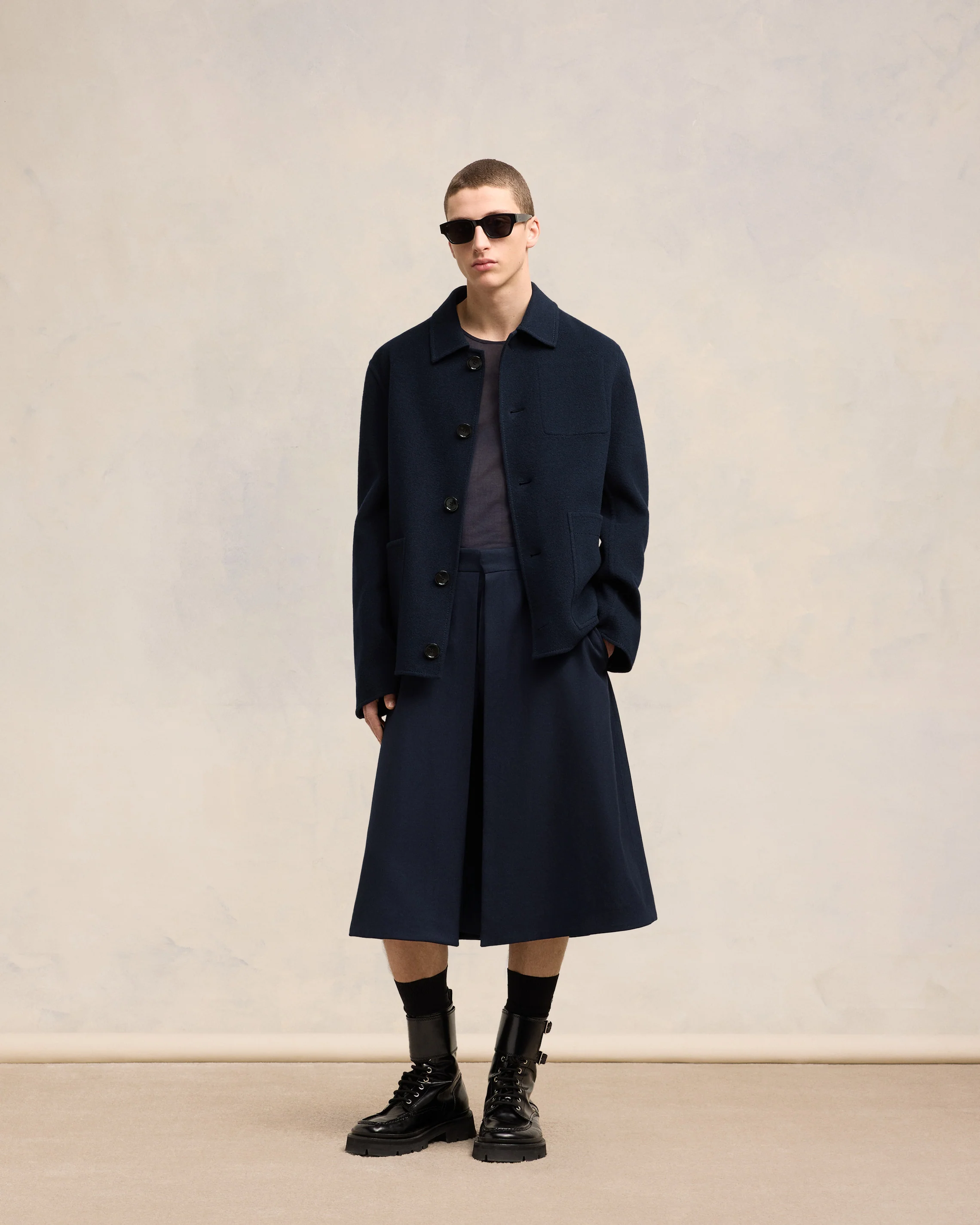 Boxy Buttoned Jacket