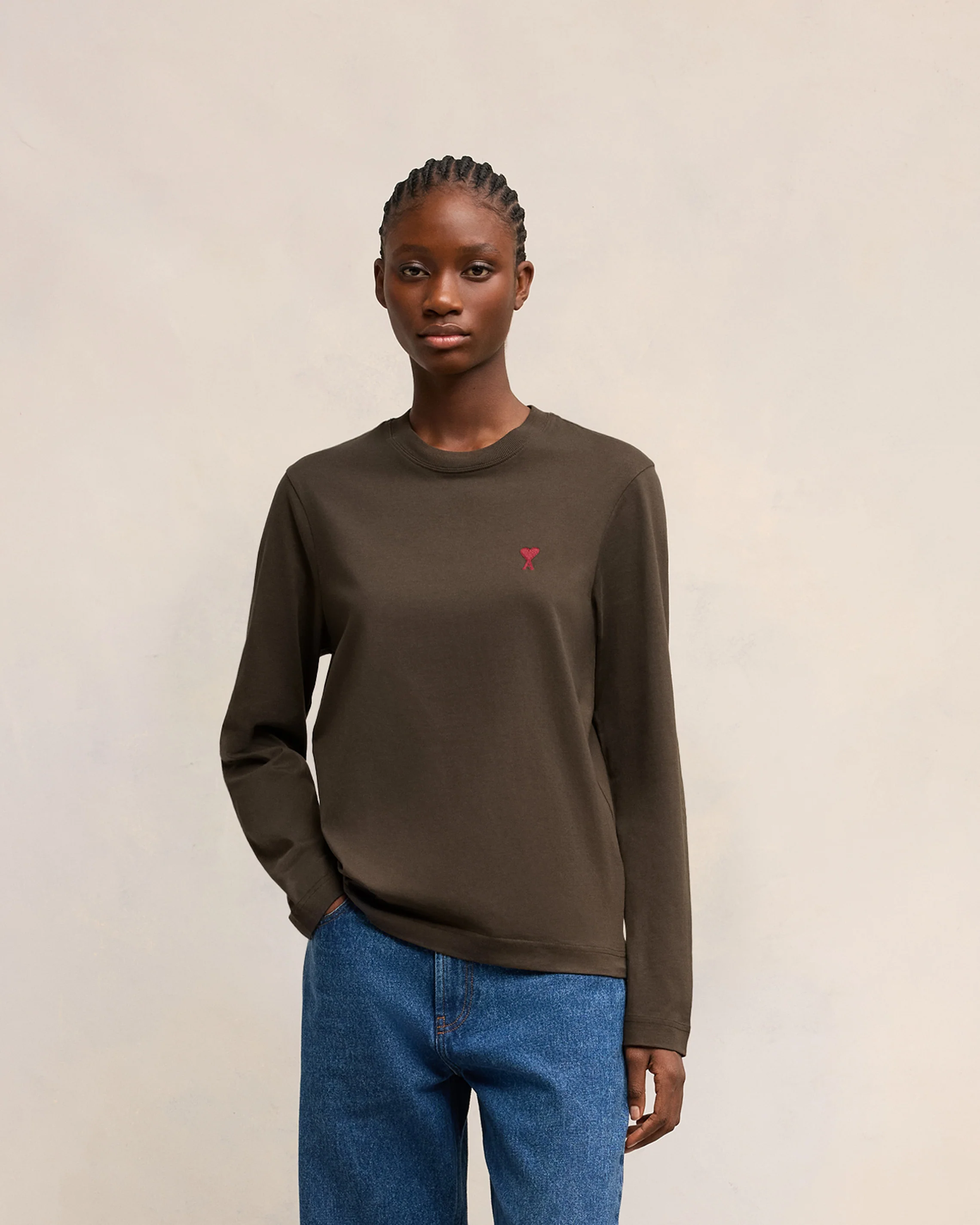 Red Ami de Coeur Longlseeves T-shirt