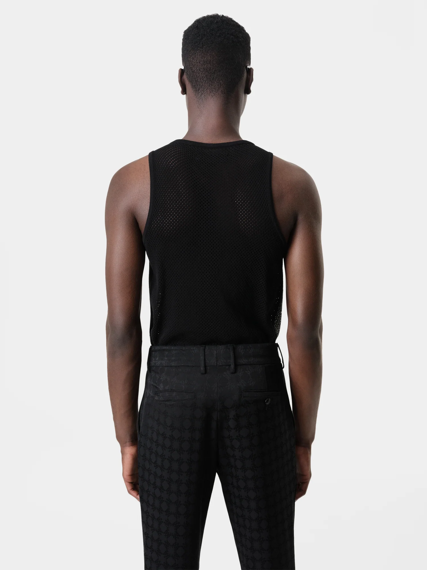 CRYSTAL TANK TOP - Black