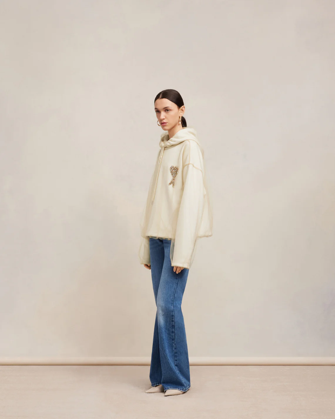 Ami de Coeur Embroidery Hoodie