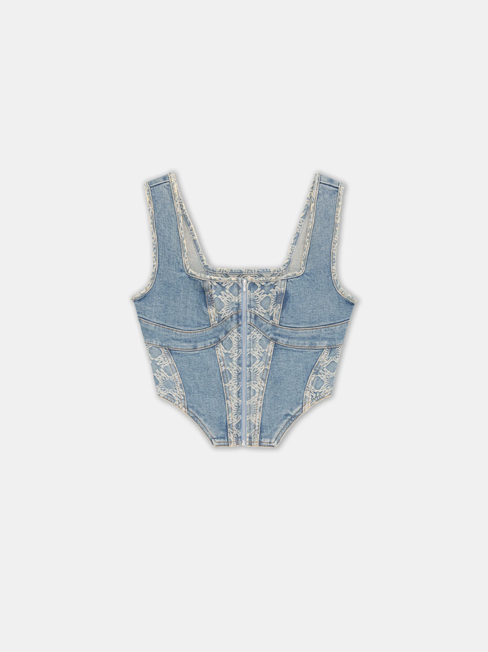 WOMEN - WOMEN'S MA QUAD CORSET TOP - Classic Mid Indigo