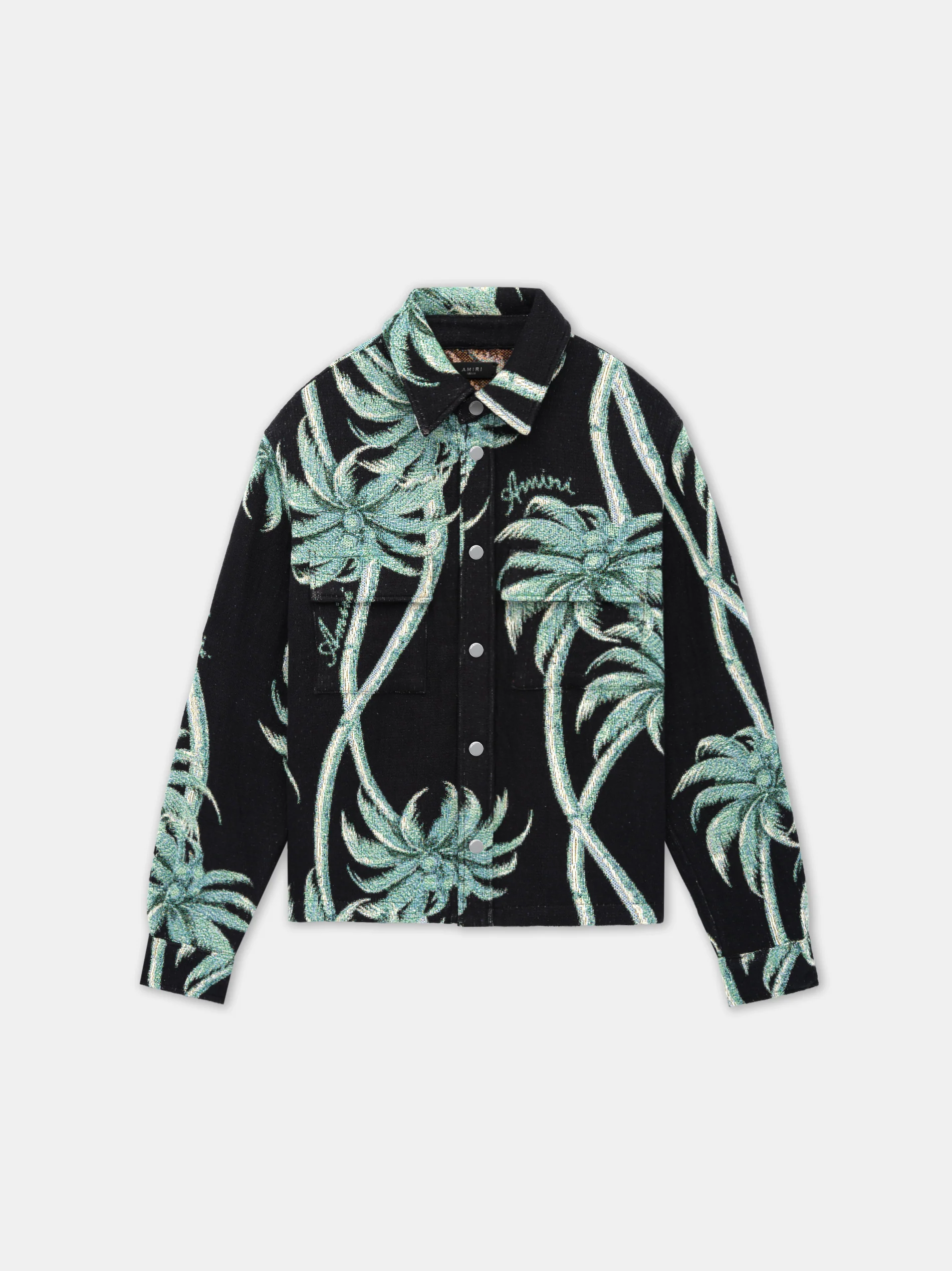 TWISTED PALMS TAPESTRY OVERSHIRT - Black
