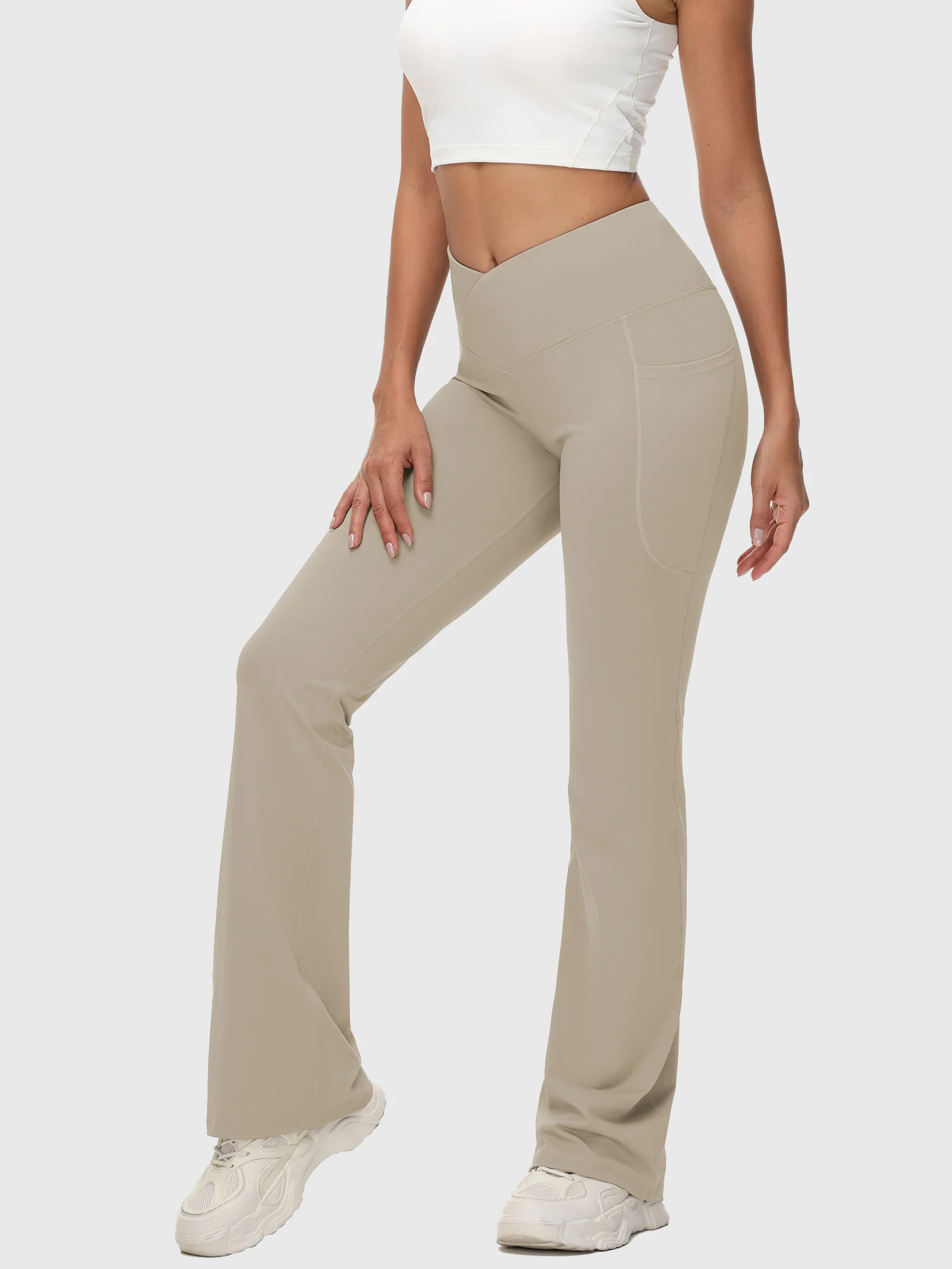 Laureate 34 Crossover High Rise Flared Pants