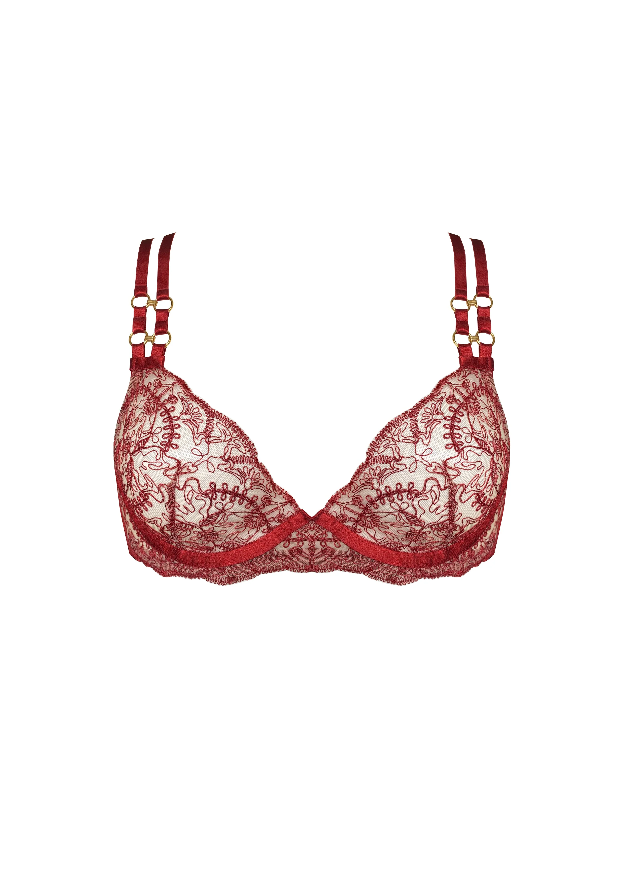 Cymatic Plunge Wire Bra