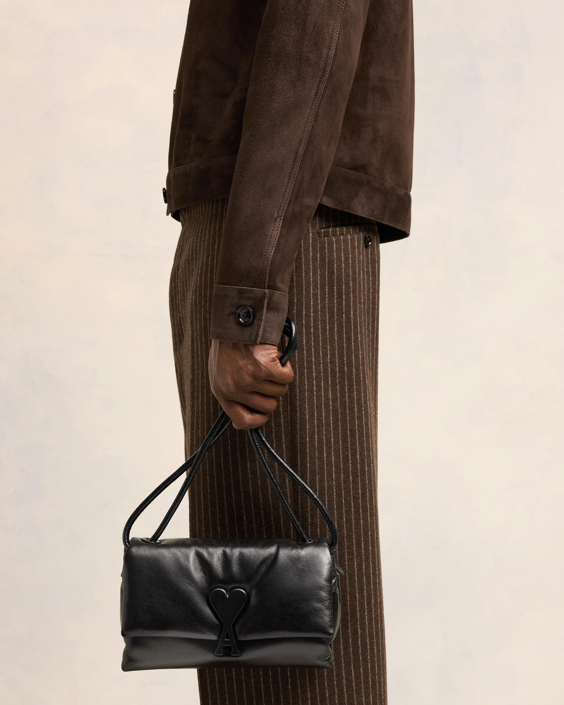 Black Leather Voulez-Vous Bag