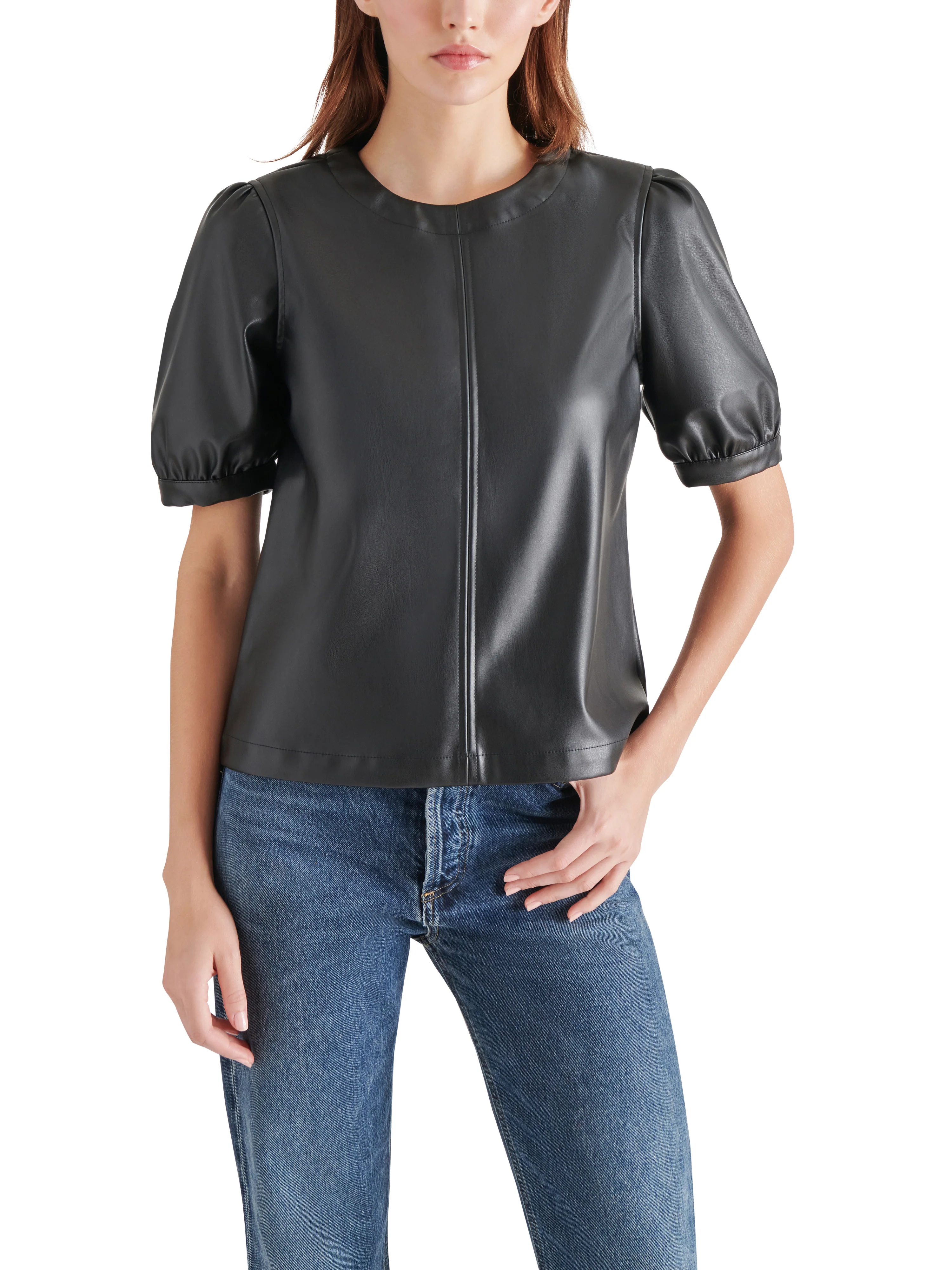 FAUX IT UP TOP BLACK