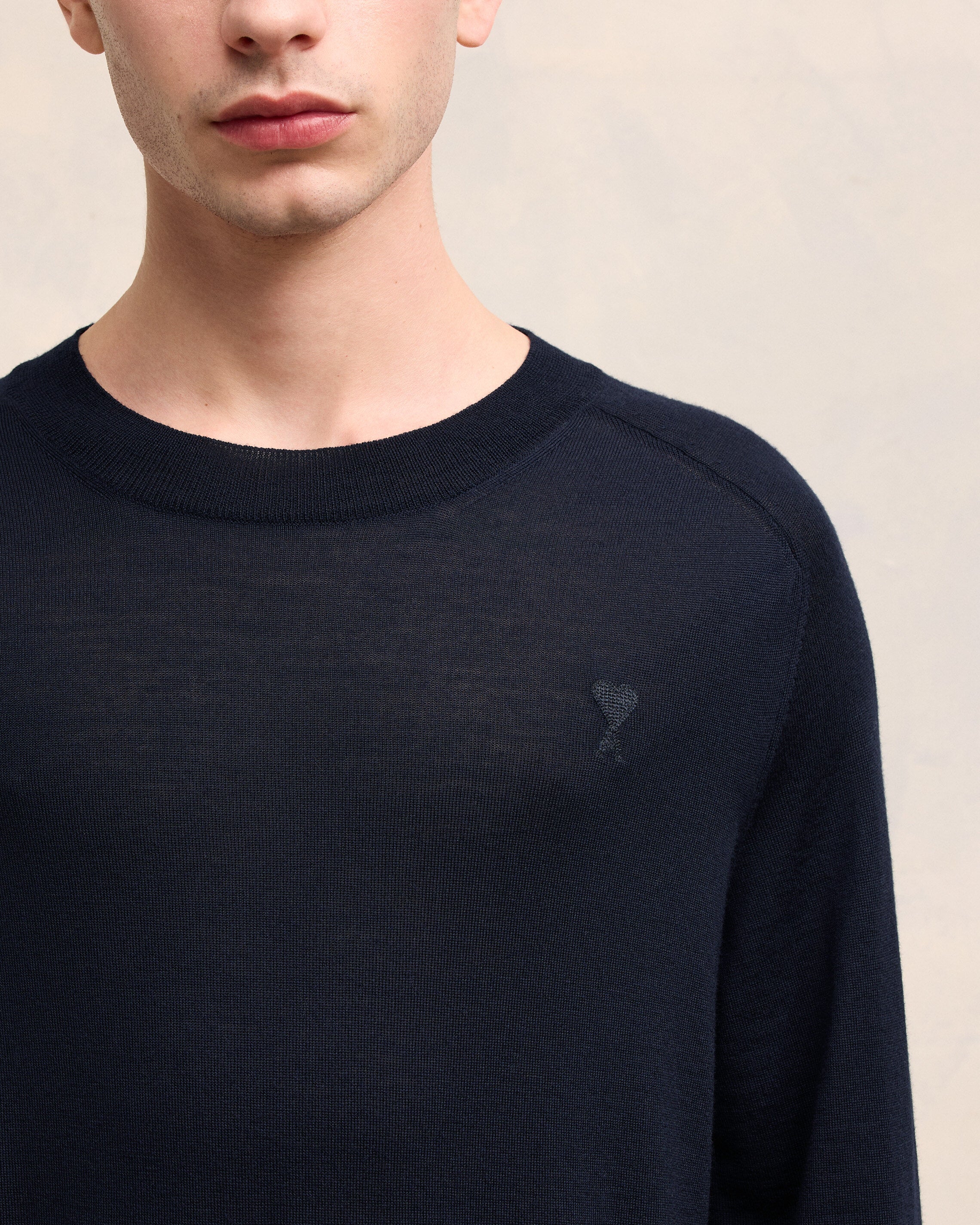 Tonal Ami de Coeur Crew Neck Sweater