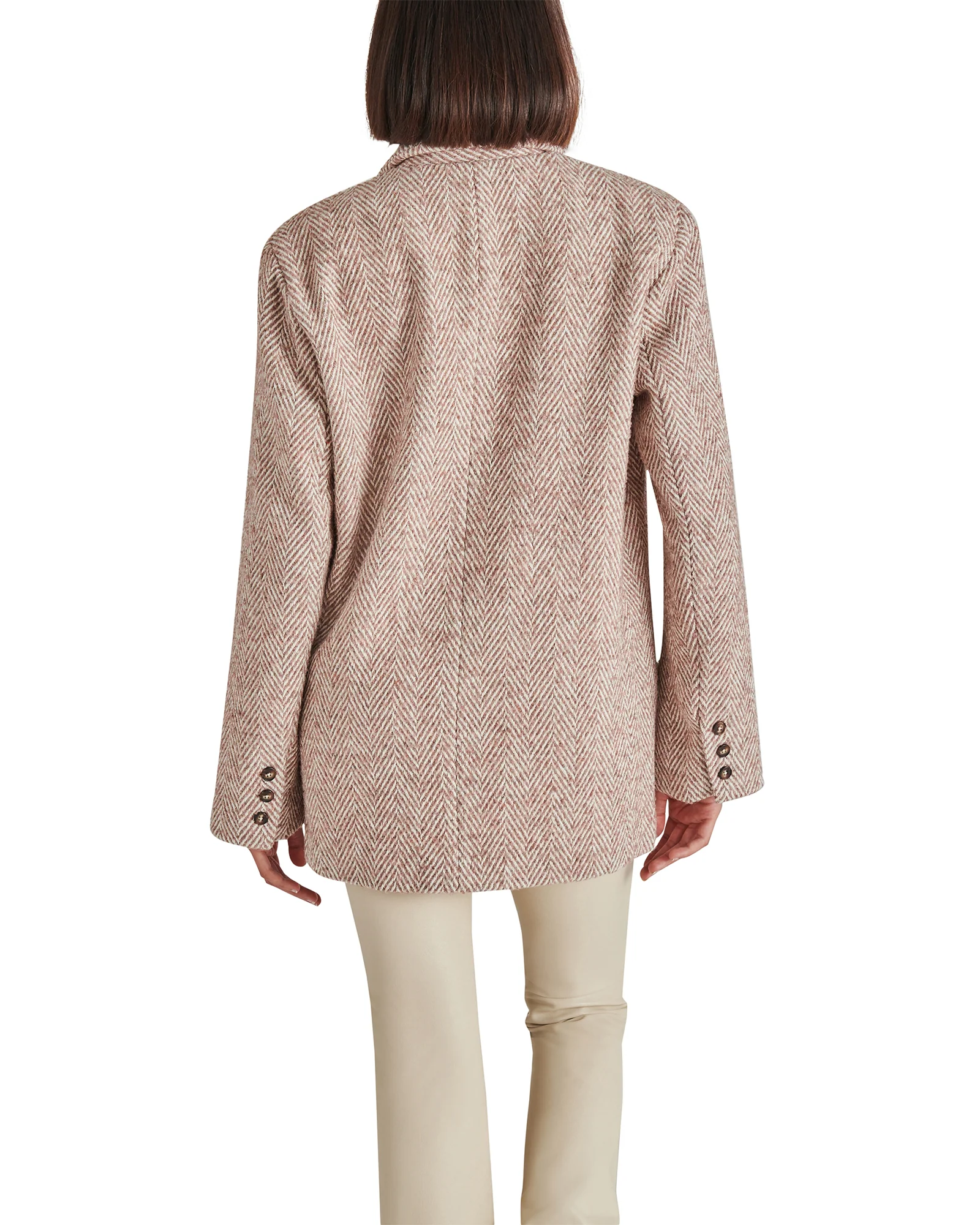 DARCIE DOUBLE BREASTED BLAZER BROWN MULTI