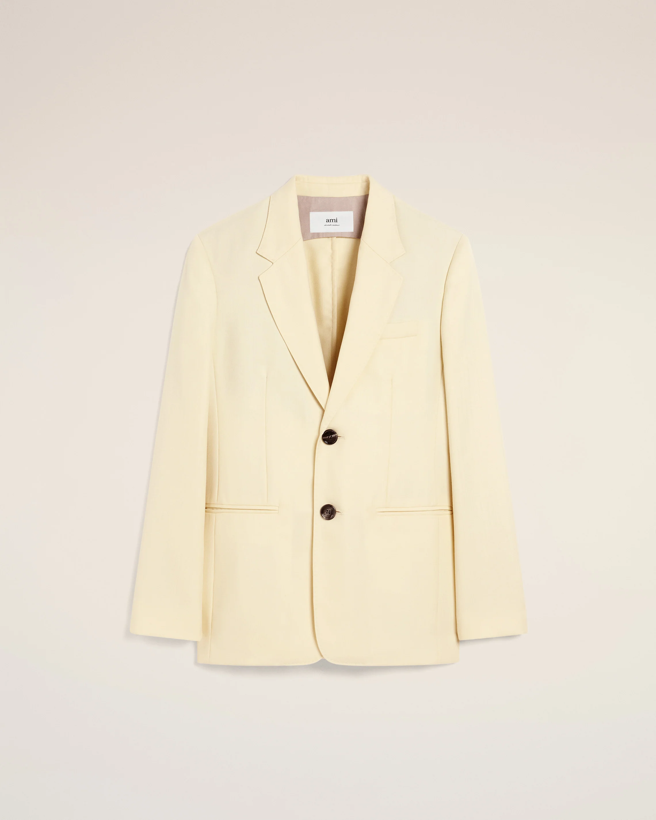 Yellow Wool Semi-Lined Jacket