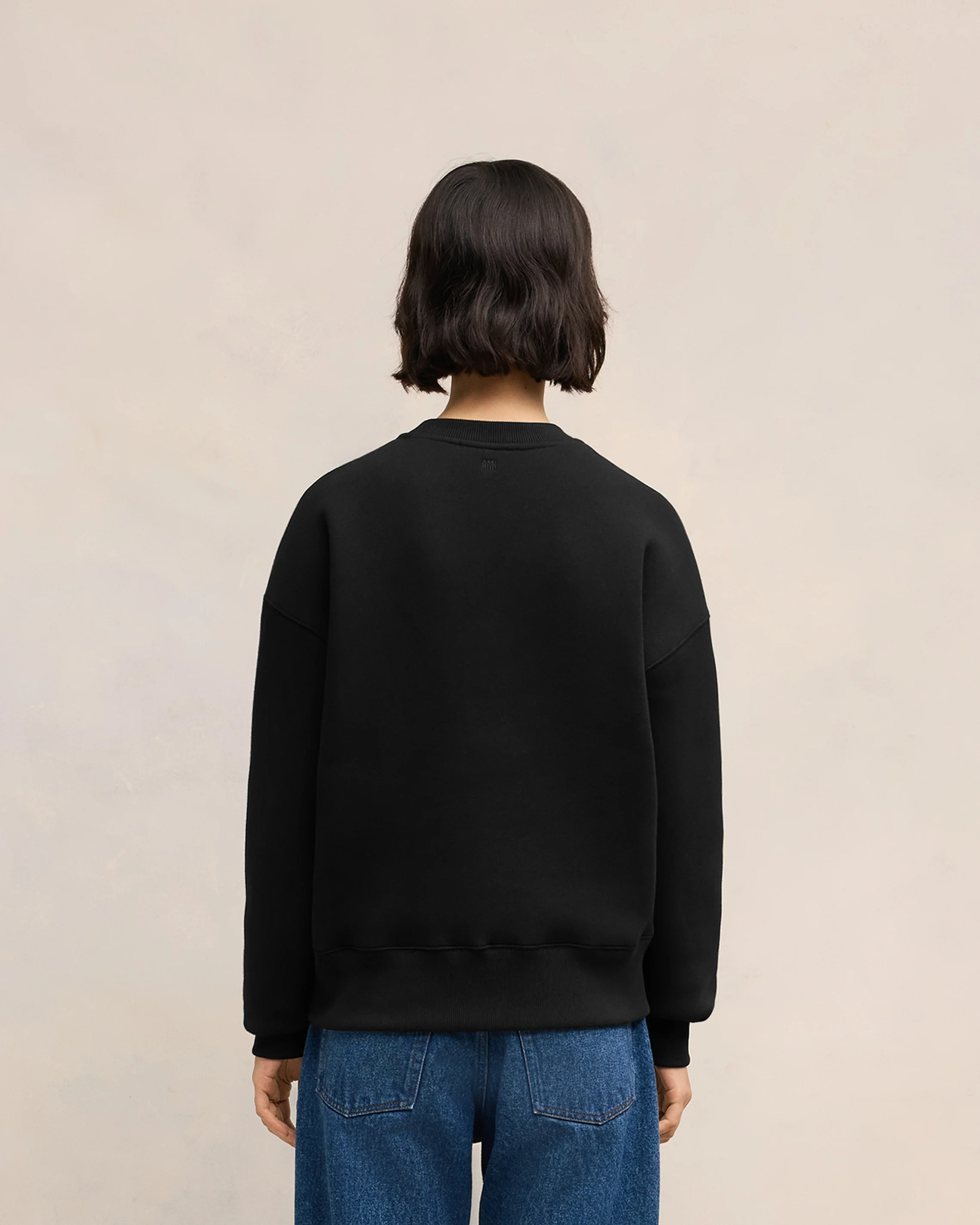 Black Cotton Ami de Coeur Sweatshirt