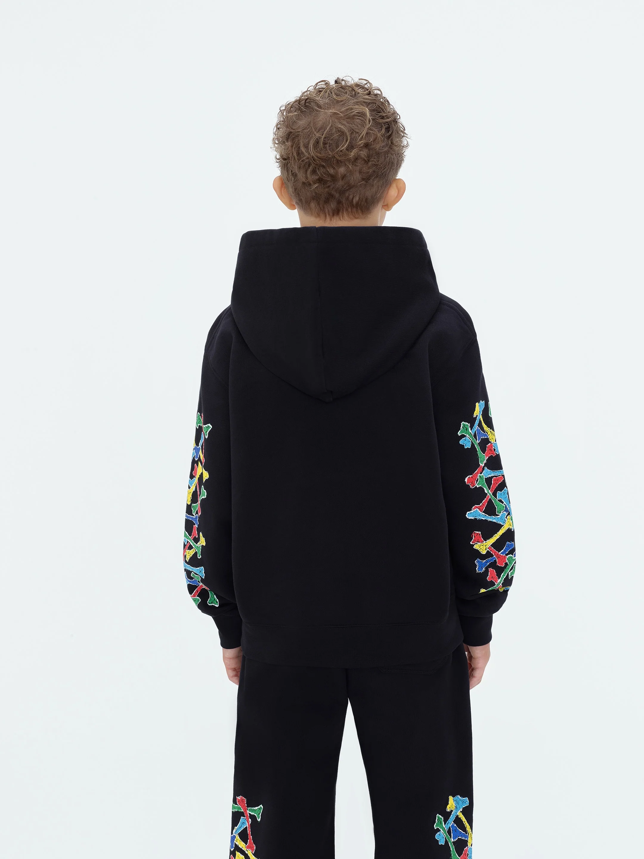 KIDS - Kids Amiri Bones Scribble Hoodie - Black