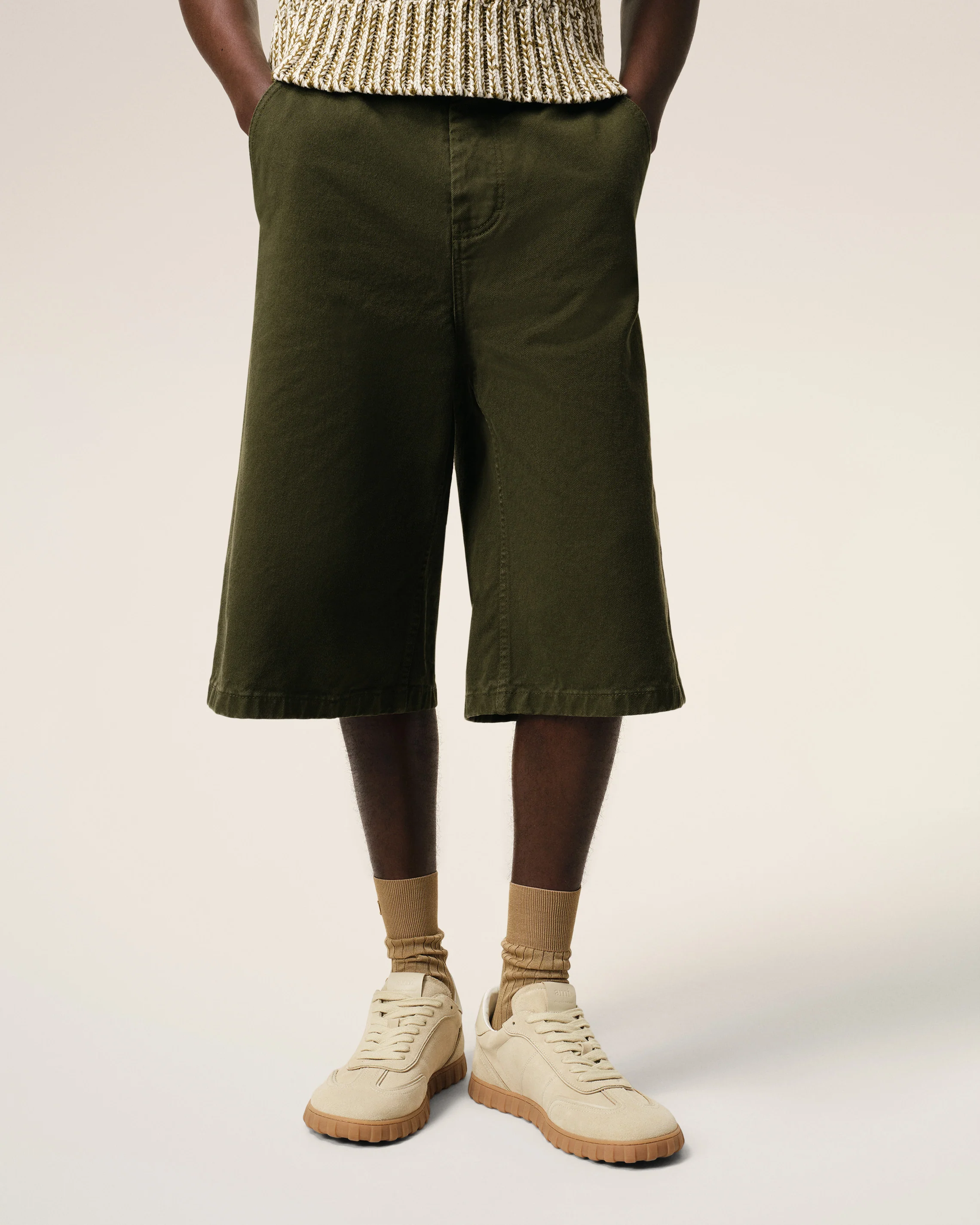 Yellow Leather Low Top Step Sneakers