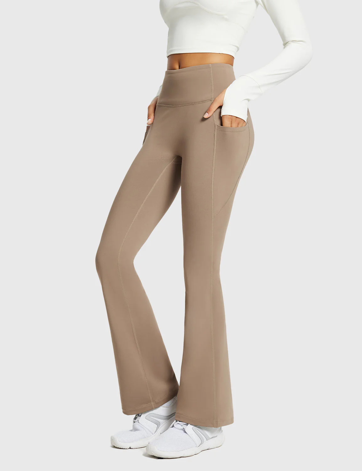 Laureate High-Rise Thermal Flared Pants