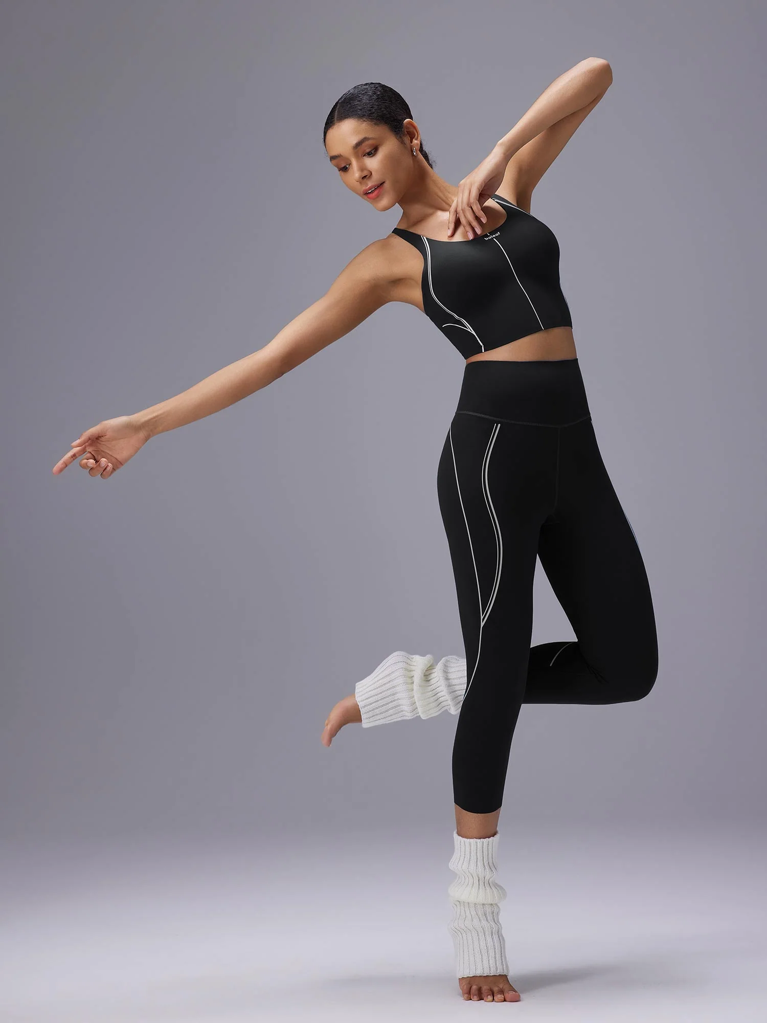 Freeleaf 19 High Rise Stripe Print Capris