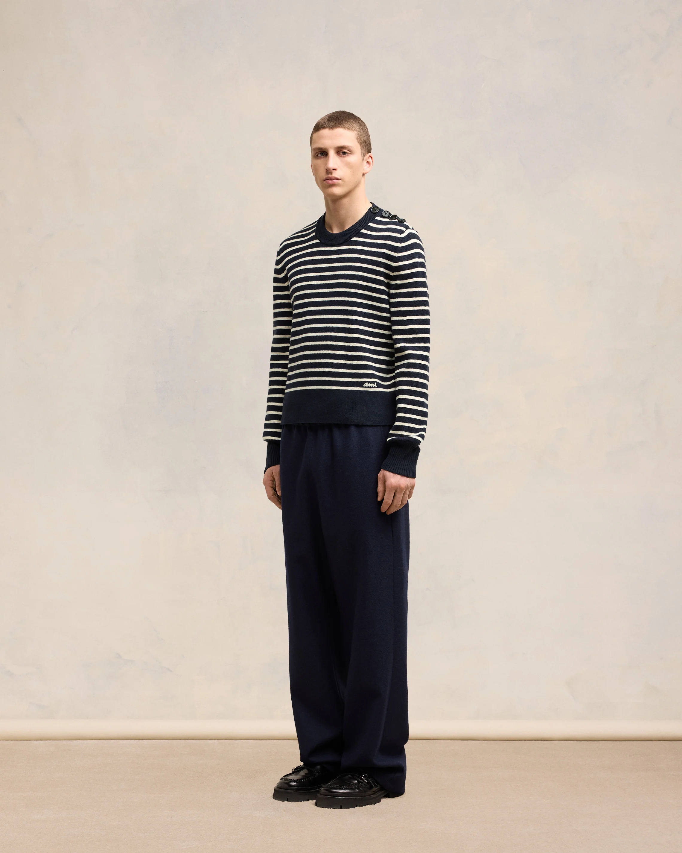 Striped Sailor Crew Neck Sweater