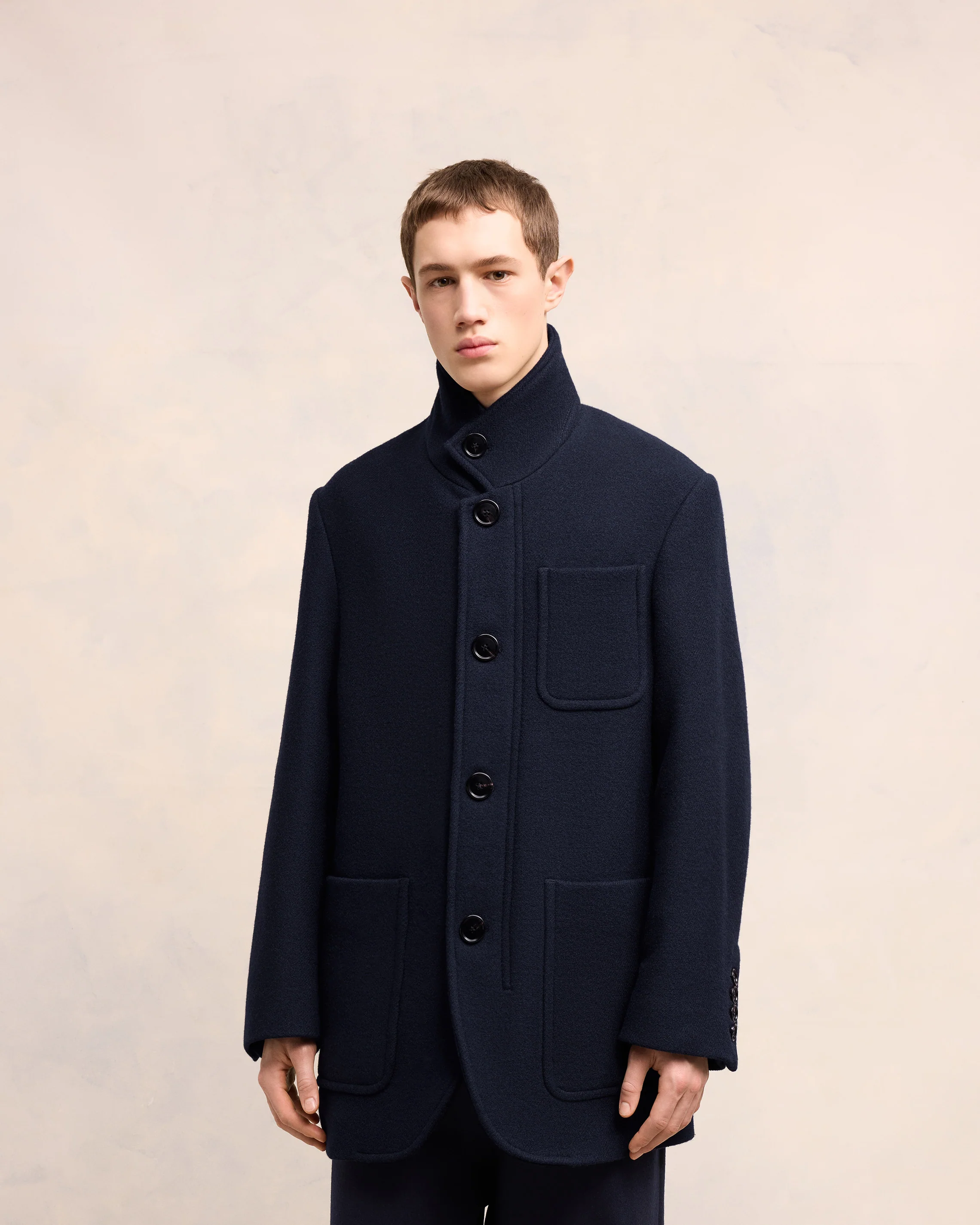 High Collar Short Coat