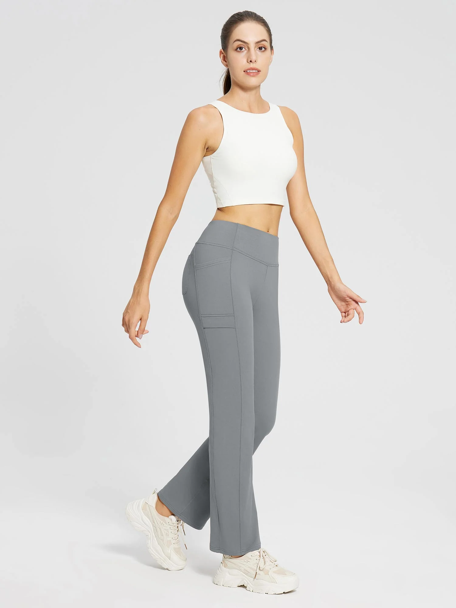 Evergreen Fleece Straight-Leg Trousers
