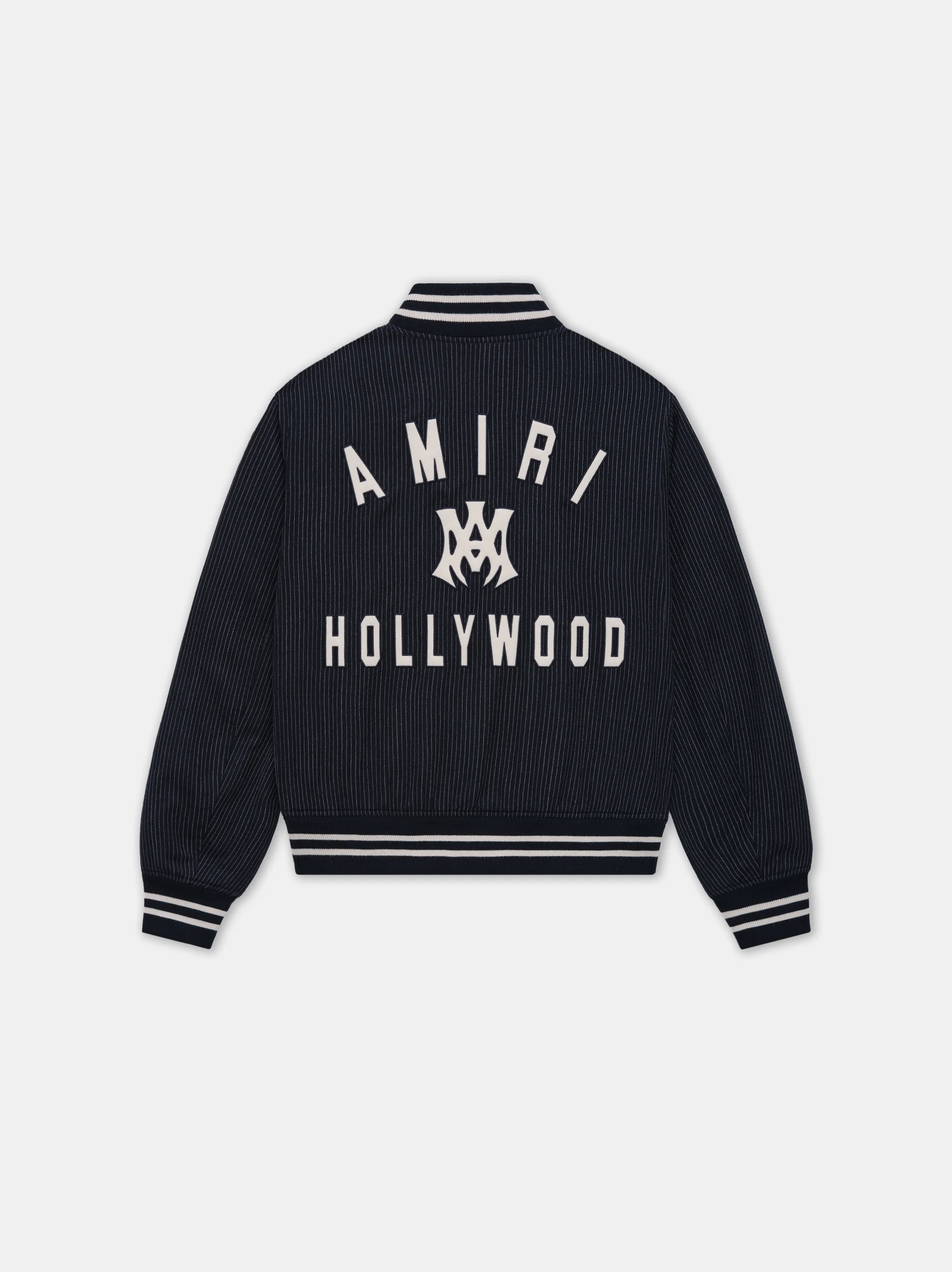 MA HOLLYWOOD PINSTRIPE BOMBER - Midnight Blue