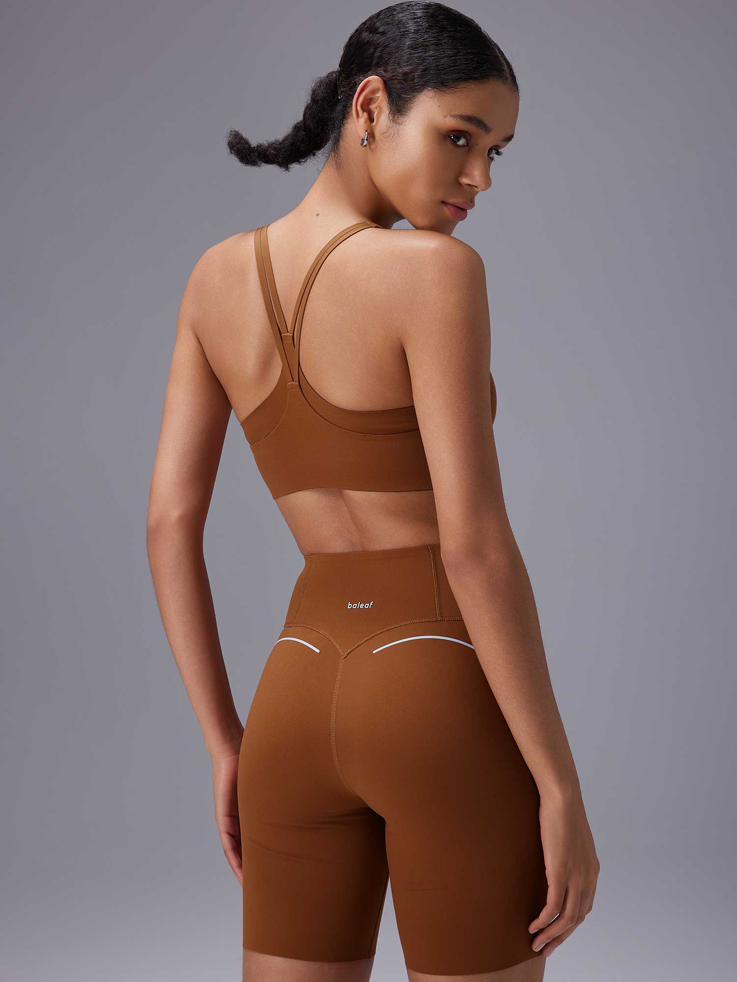 Freeleaf Printed Spaghetti Strap Sports Bra