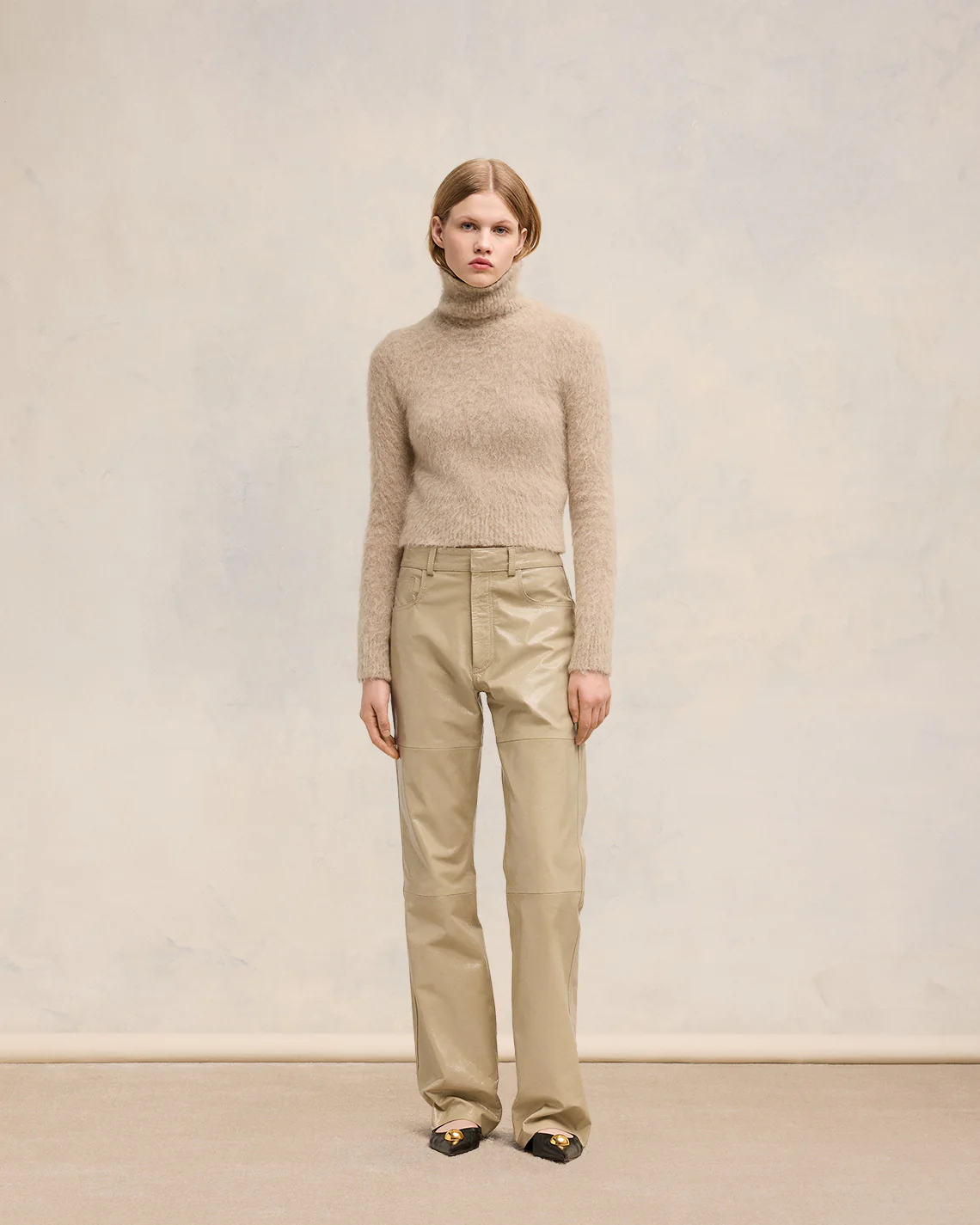 Alpaca Mohair Brushed Sweater