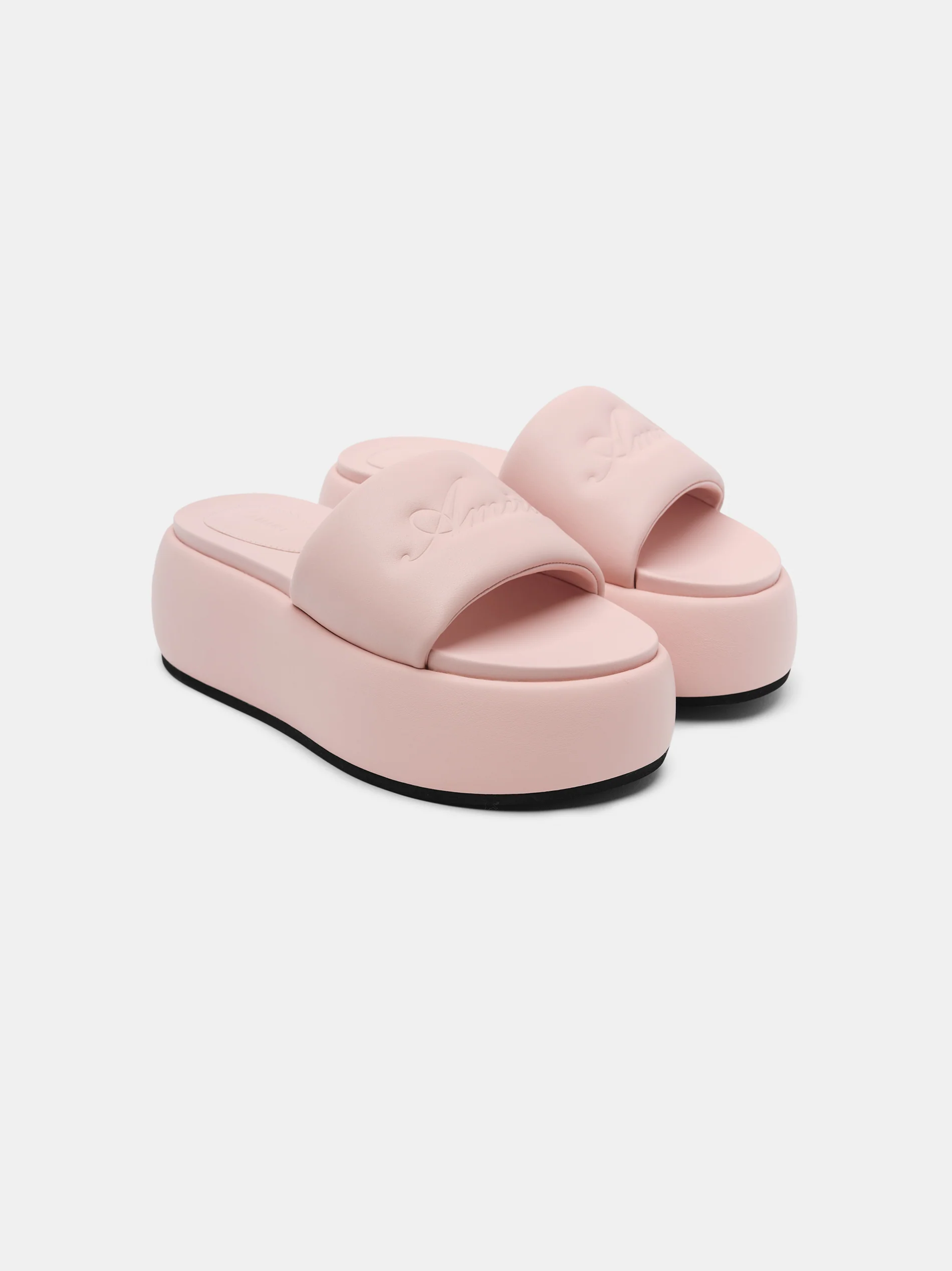 WOMEN - WOMEN'S AMIRI SCRIPT PLATFORM SANDAL - Pink