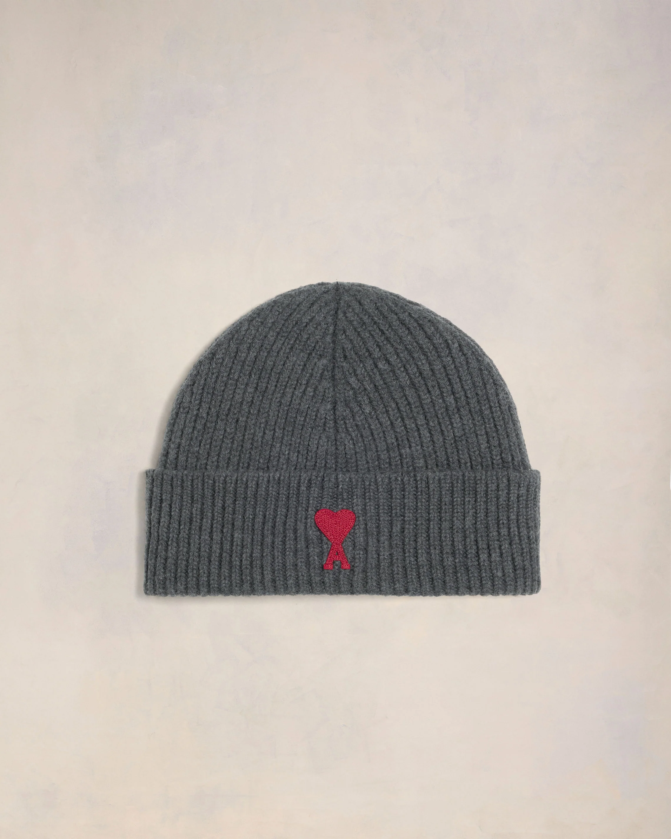 Grey Wool Ami de Coeur Beanie