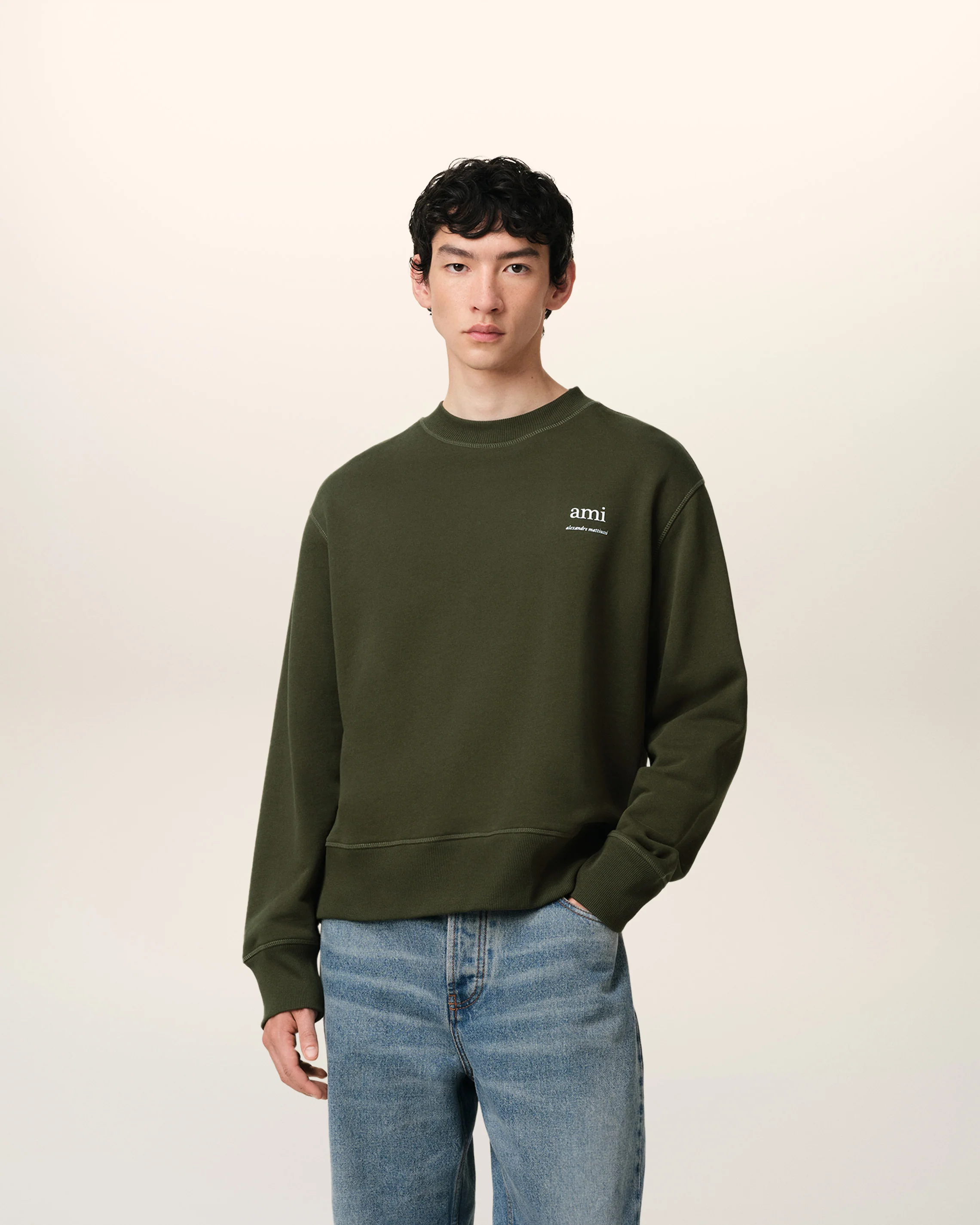 Green Cotton Sweatshirt