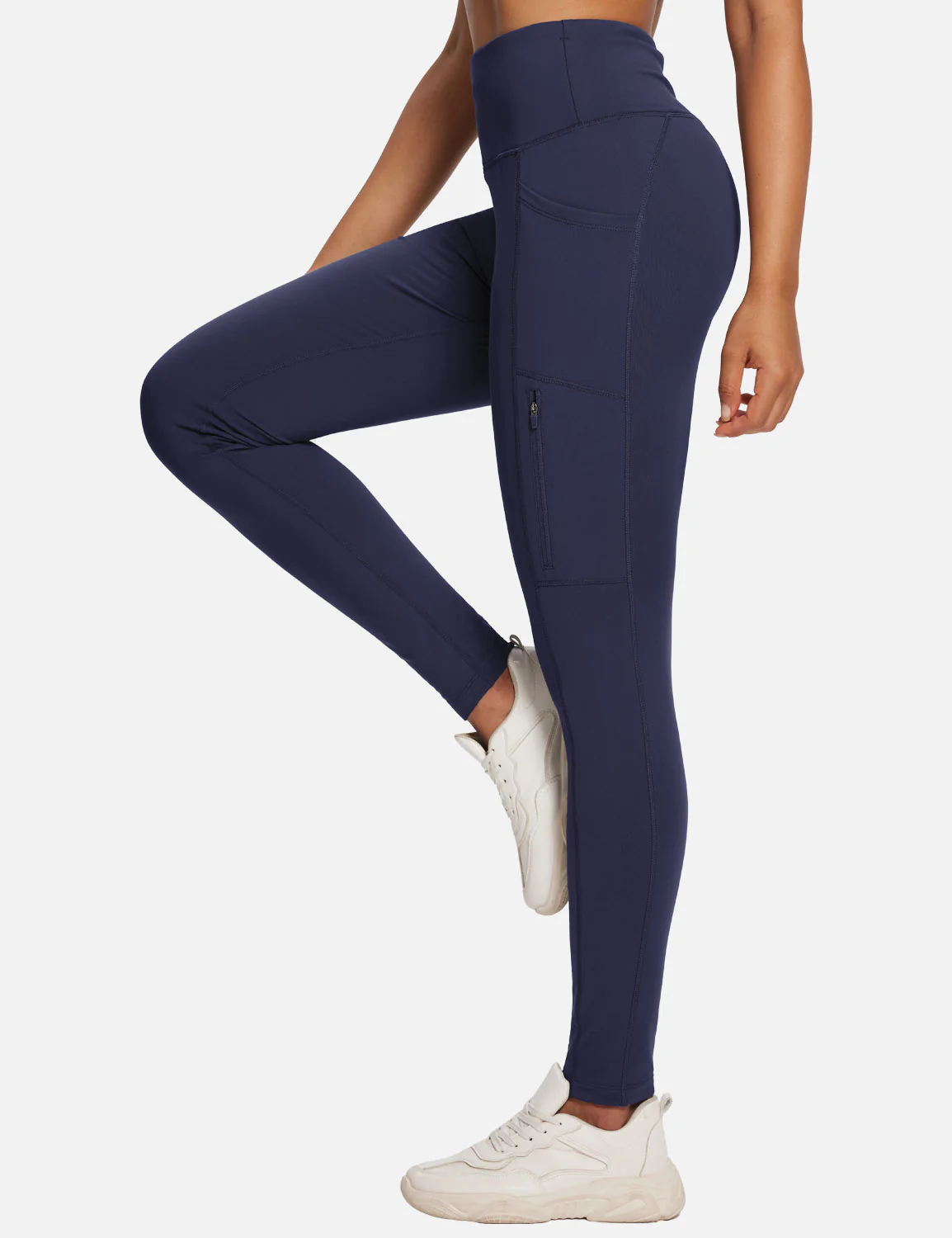 Laureate High-Rise Zipper Pockets Thermal Leggings