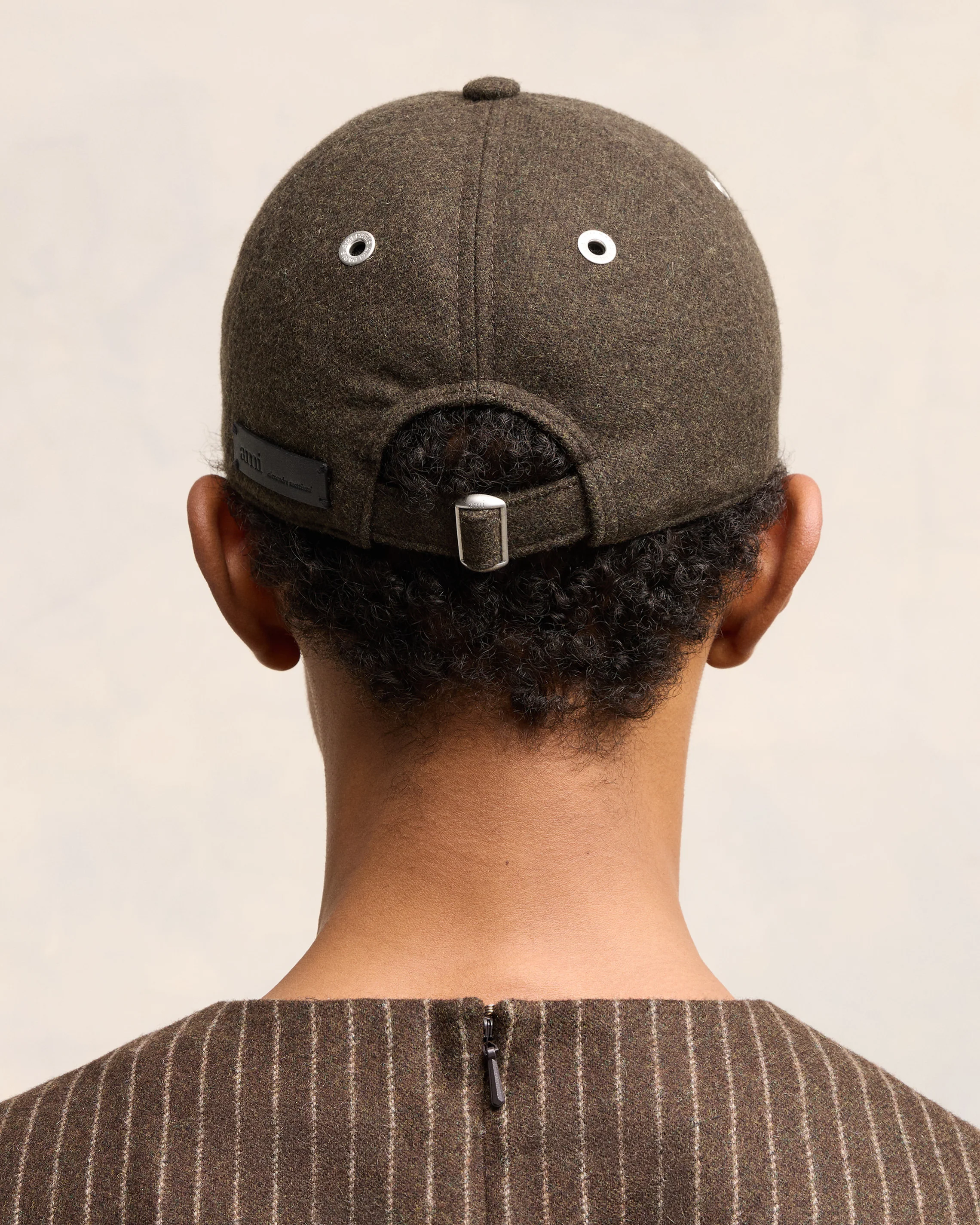 Ami Alexandre Mattiussi Leather Patch Cap