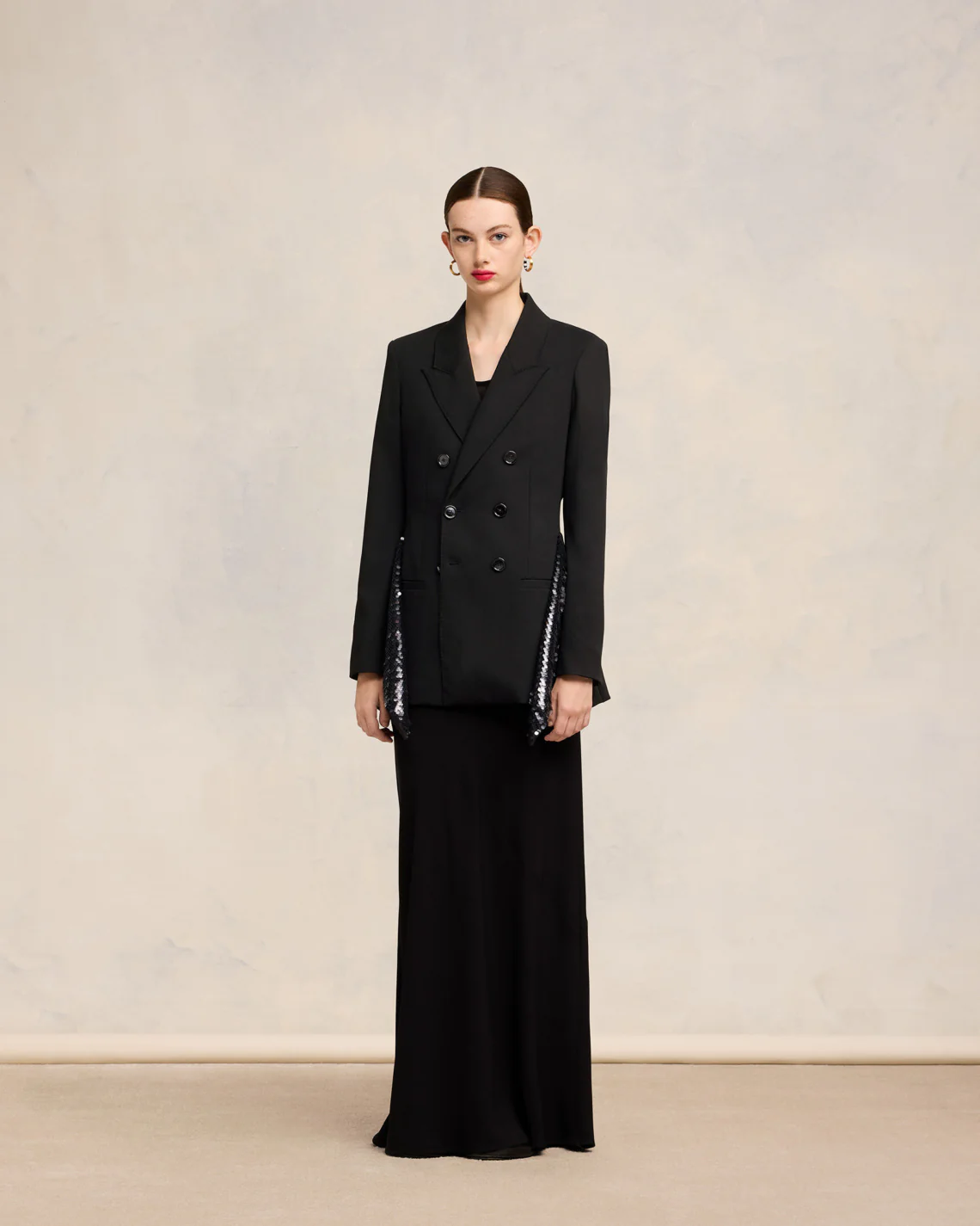 Embroidered Peplum Jacket