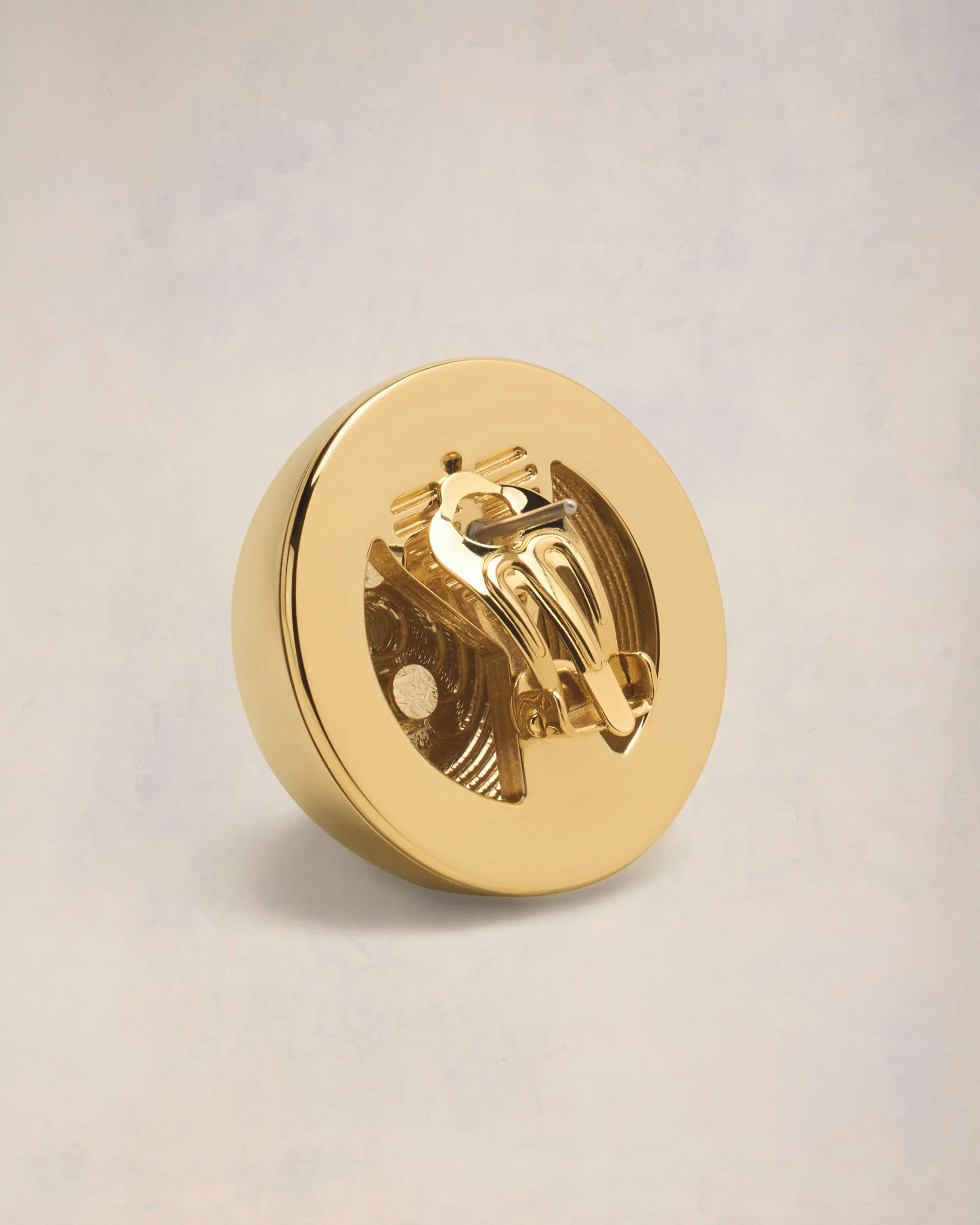 Domed Ami de Coeur Earrings